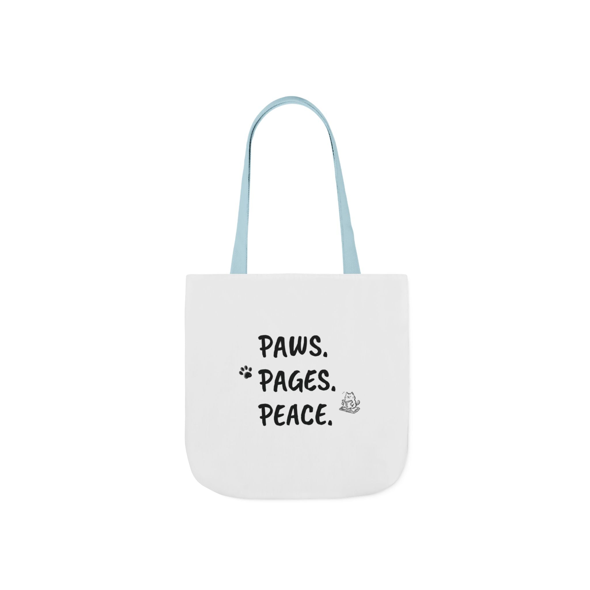 Cute Orange Cat with Glasses Tote Bag — Book-Lover Canvas Tote