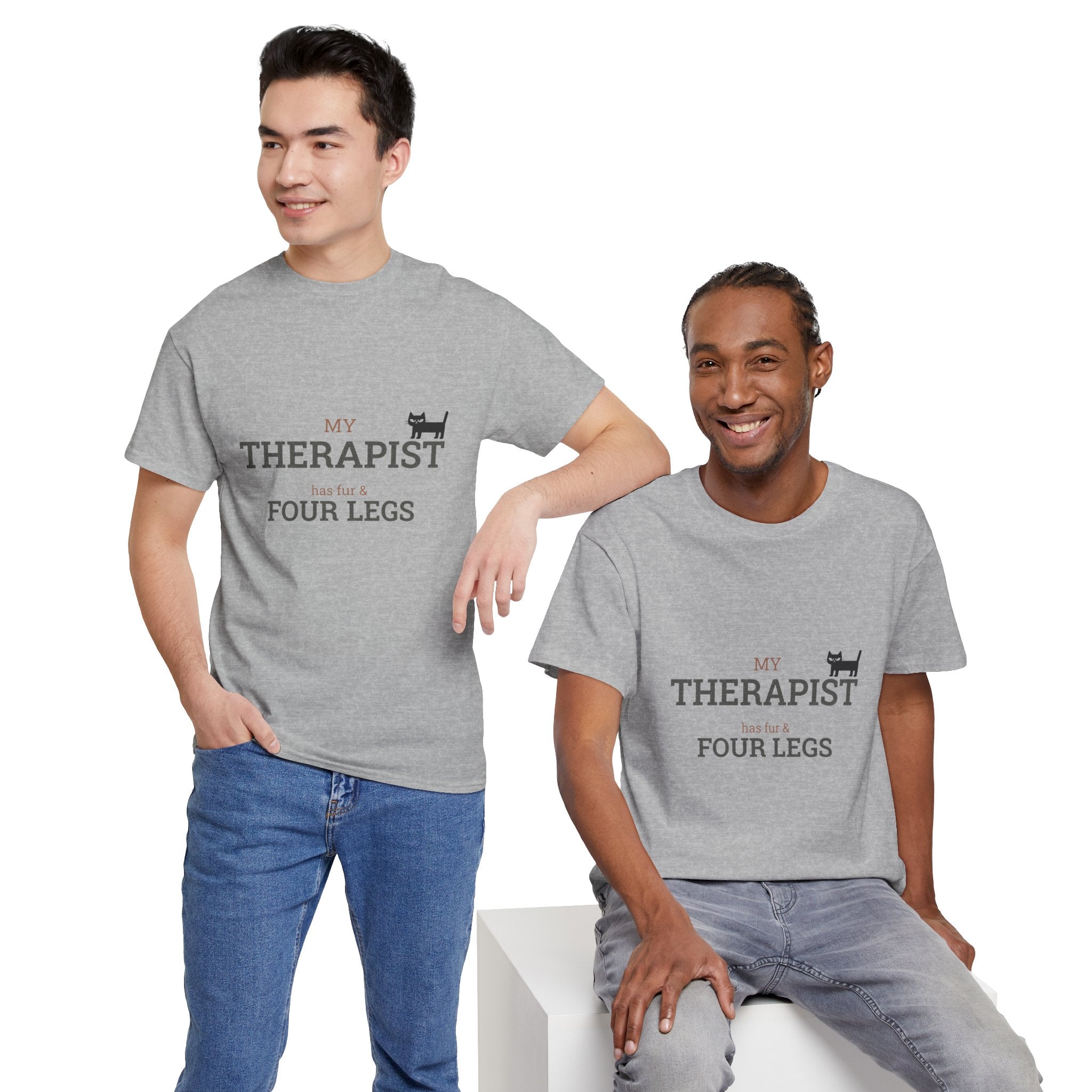 "My Therapist Has Four Legs" T-Shirt — Funny Dog Lover Tee