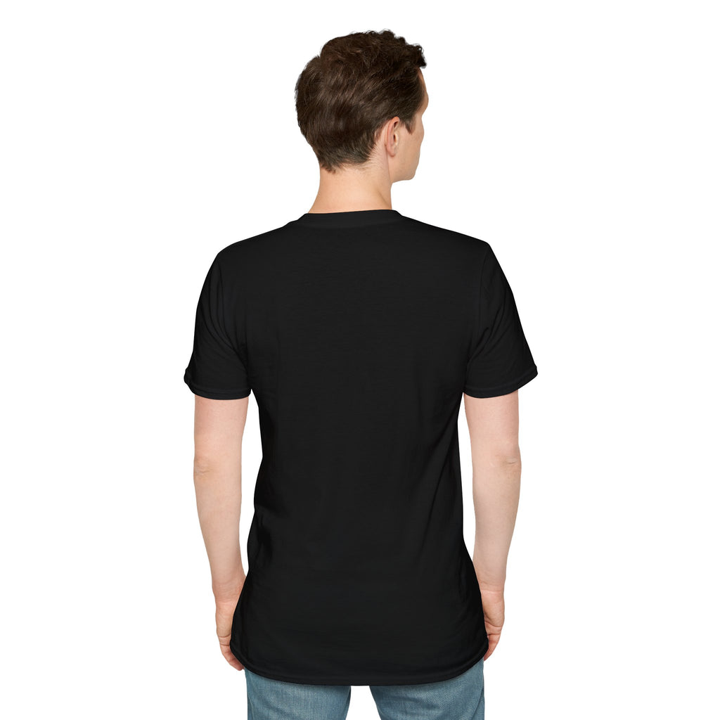 CAT graphic T-Shirt | yellow cat text with hidden eyes design
