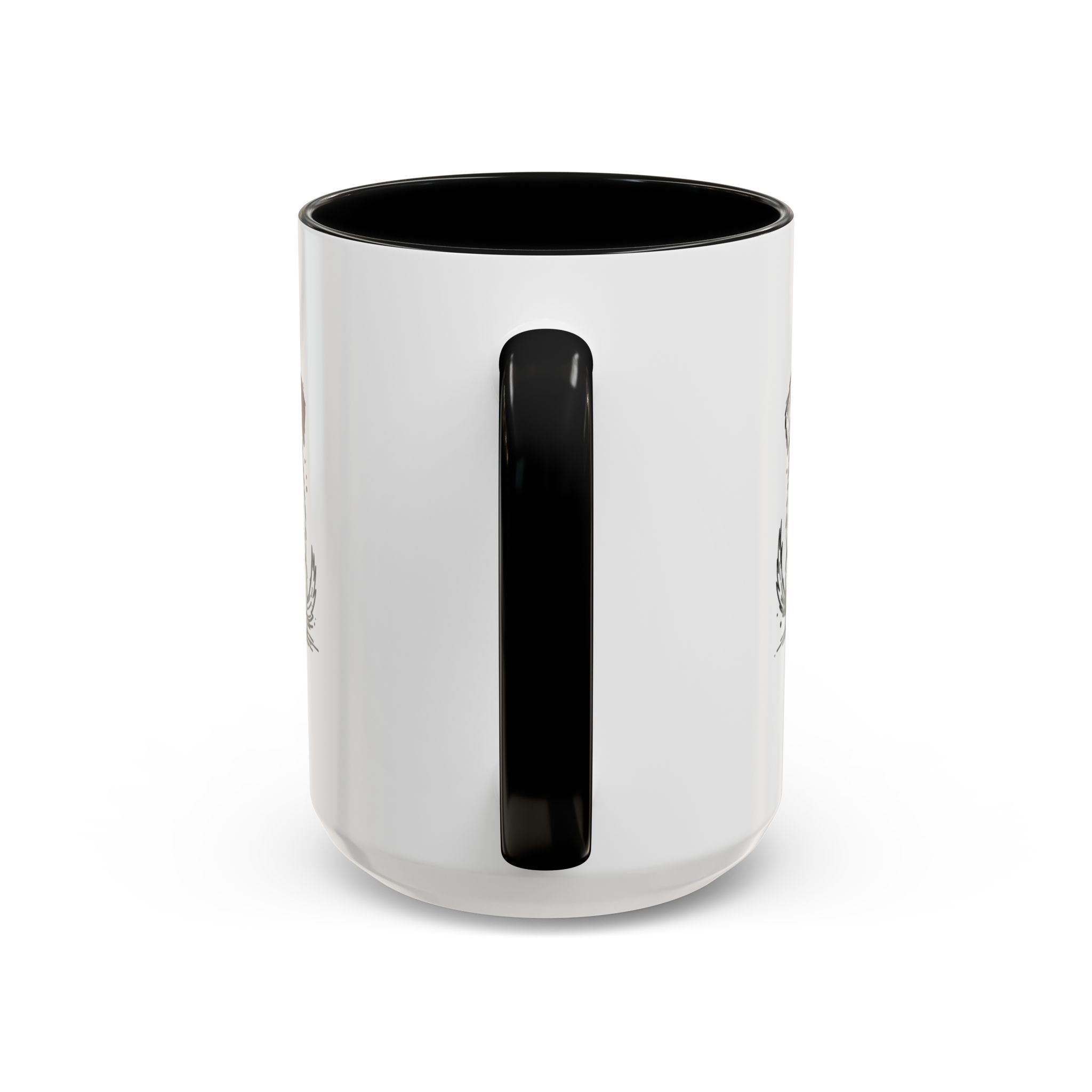 Cute Dogs Coffee Mug — Cartoon Puppies Holding Lattes (11/15oz Accent Mug)