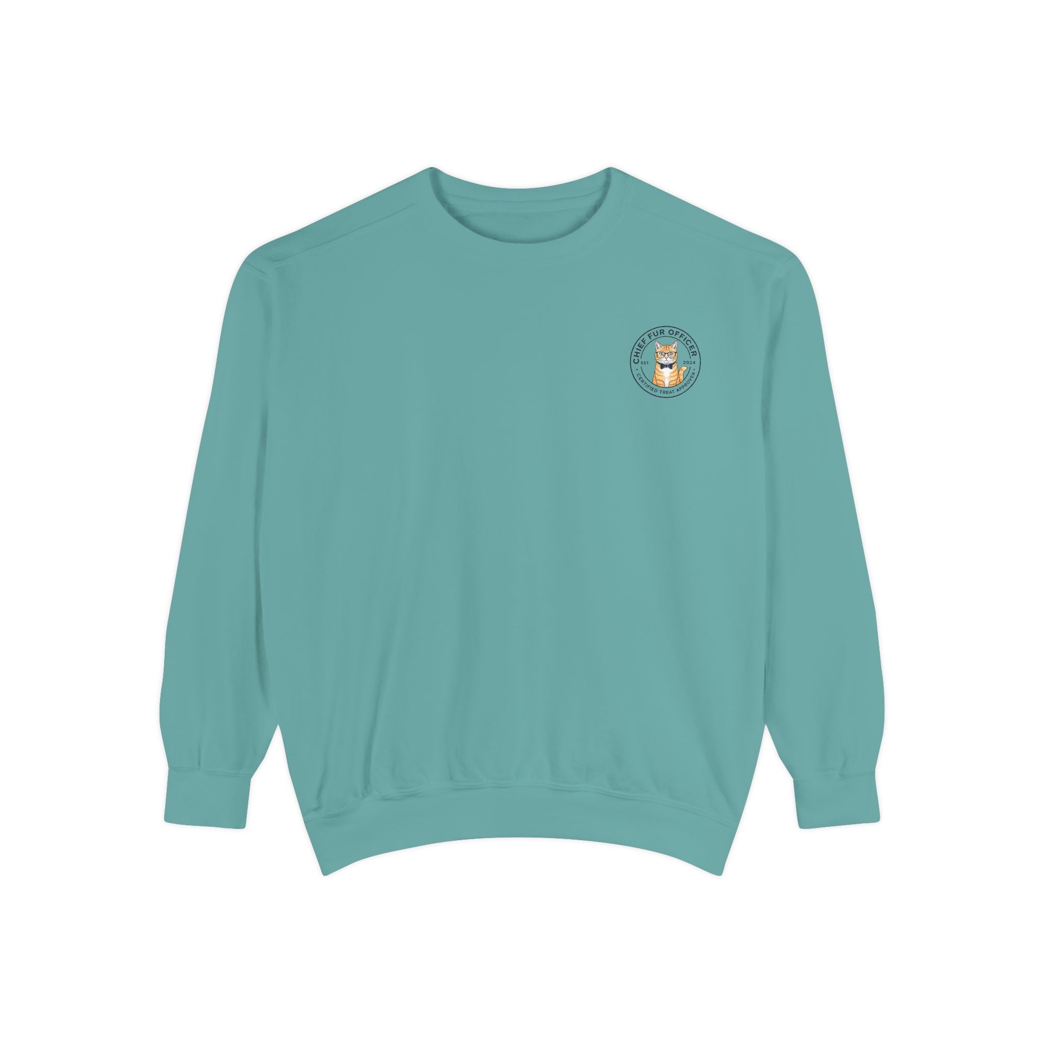 Stay Pawsitive Cat Crewneck Sweatshirt — Cute Cat Graphic ‘Stay Pawsitive’ Pullover