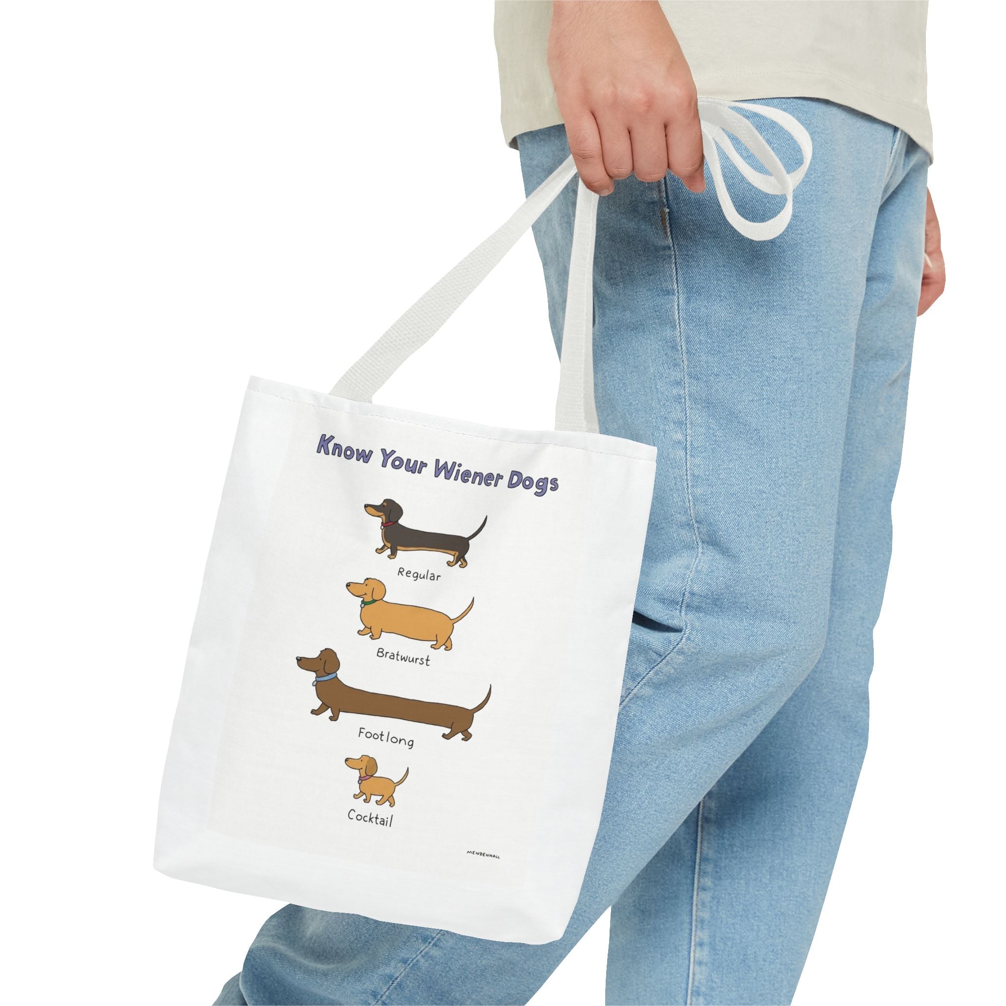 Know Your Wiener Dogs Tote Bag | Dachshund Illustration, Dog & Cat Breed Chart