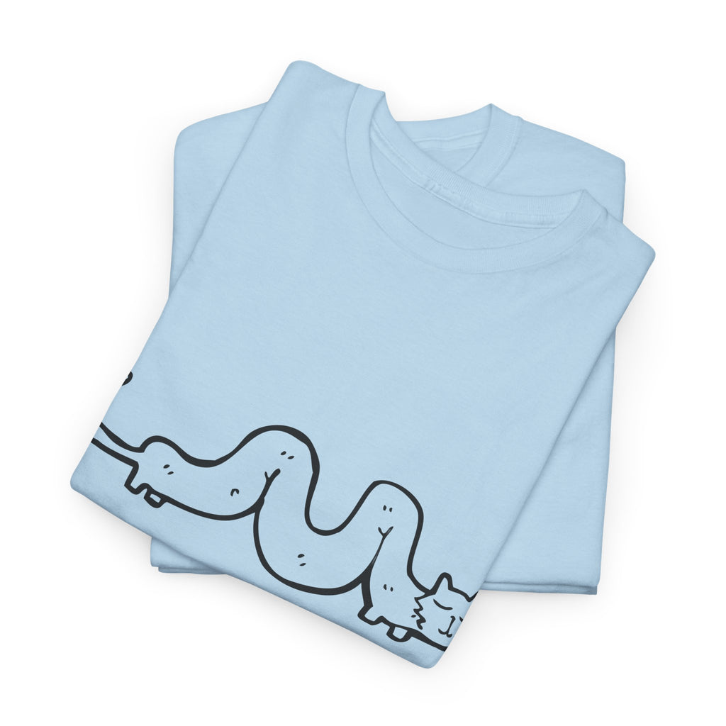 Long Day Cat T-Shirt — Cute Minimalist 'Long Day' Graphic Tee