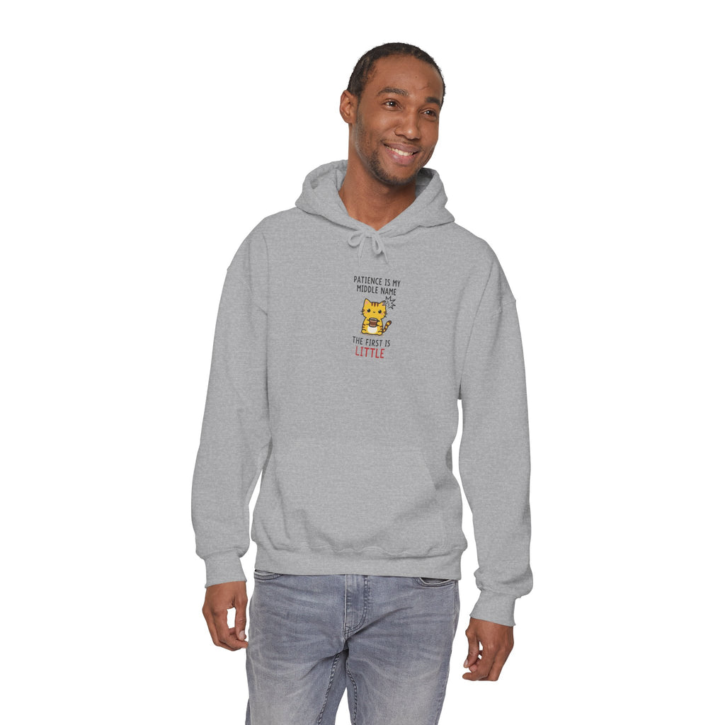 Hoodie - "Patience Is My Middle Name, The First Is Little" Cute Tiger Graphic