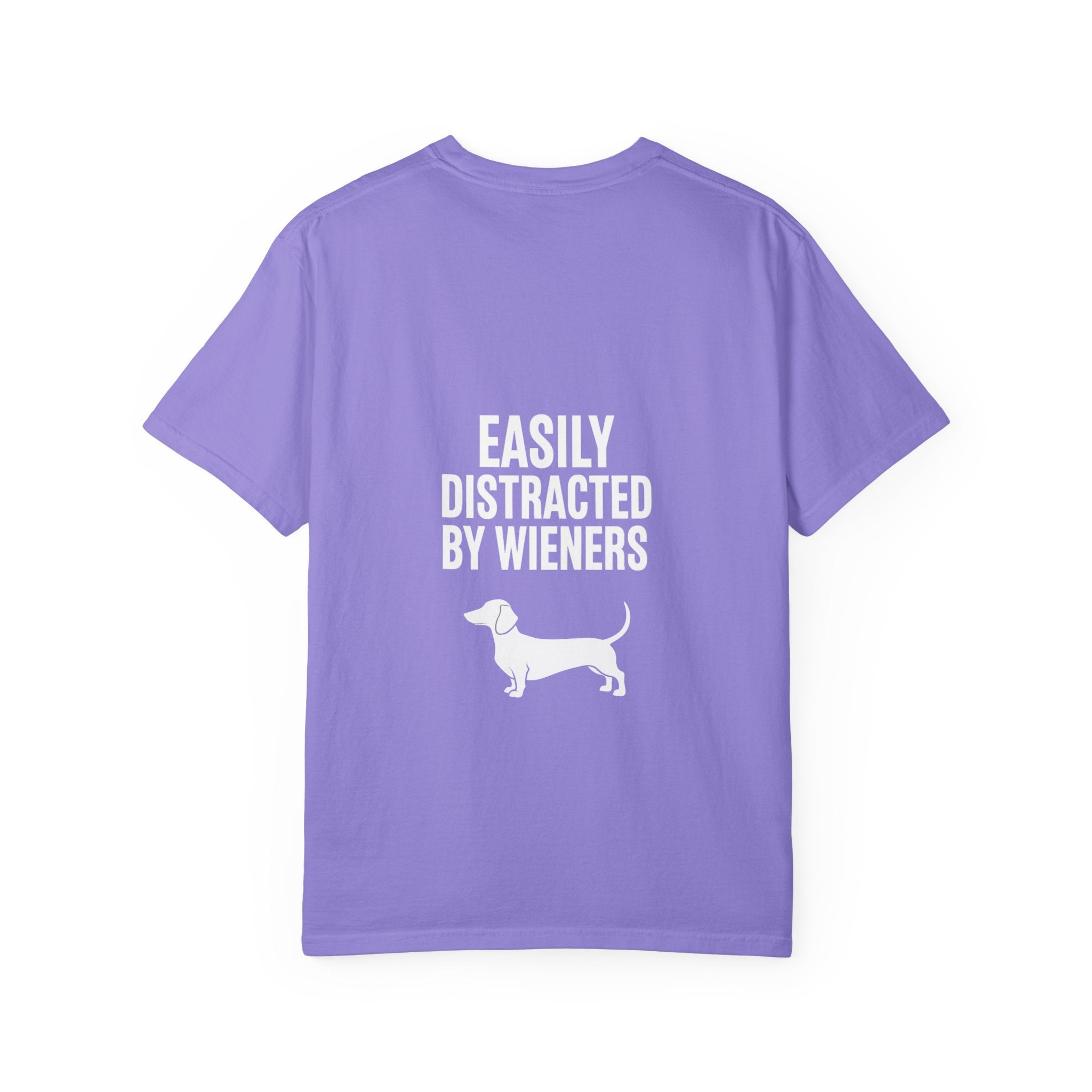 Dachshund T‑Shirt — "Easily Distracted by Wieners" Graphic Tee