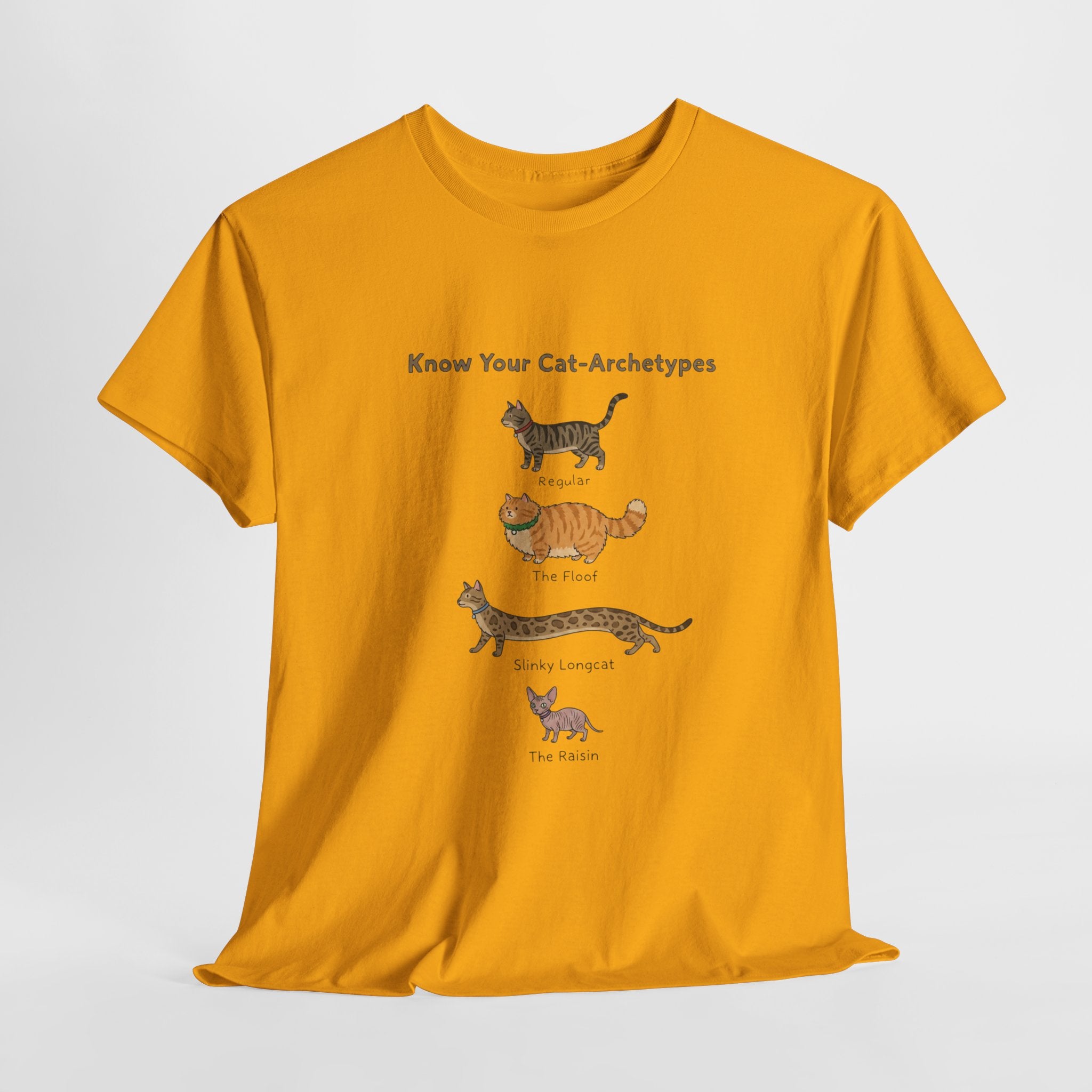 T-Shirt — "Know Your Cat" Chart Tee