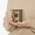 Cute Puppy Ceramic Mug — Retro Pastel Dog Coffee Cup (11oz, 15oz)