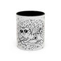 Winged Cupid Cat Coffee Mug — Cute Valentine Kitty Accent Mug (11/15 oz)