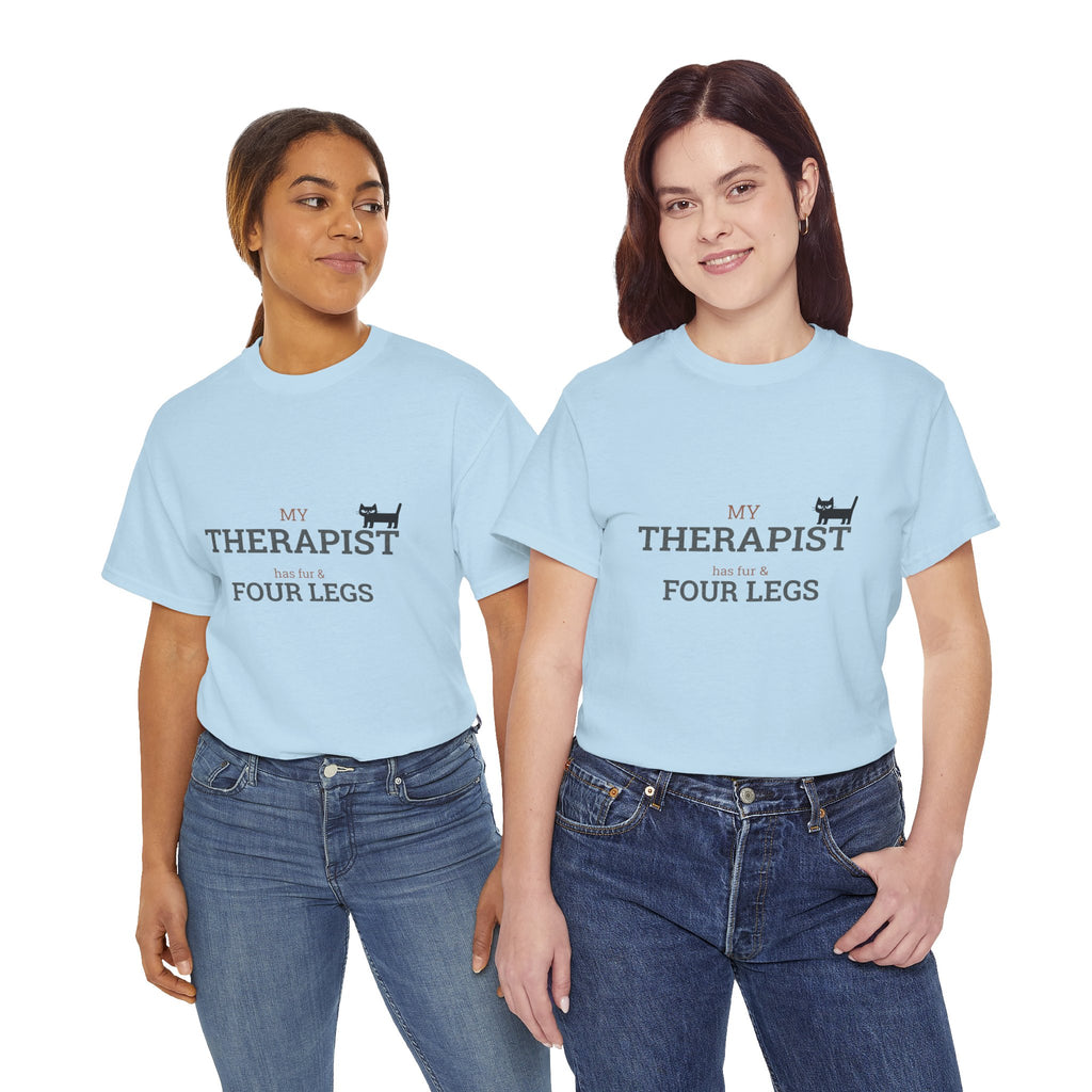 "My Therapist Has Four Legs" T-Shirt — Funny Dog Lover Tee