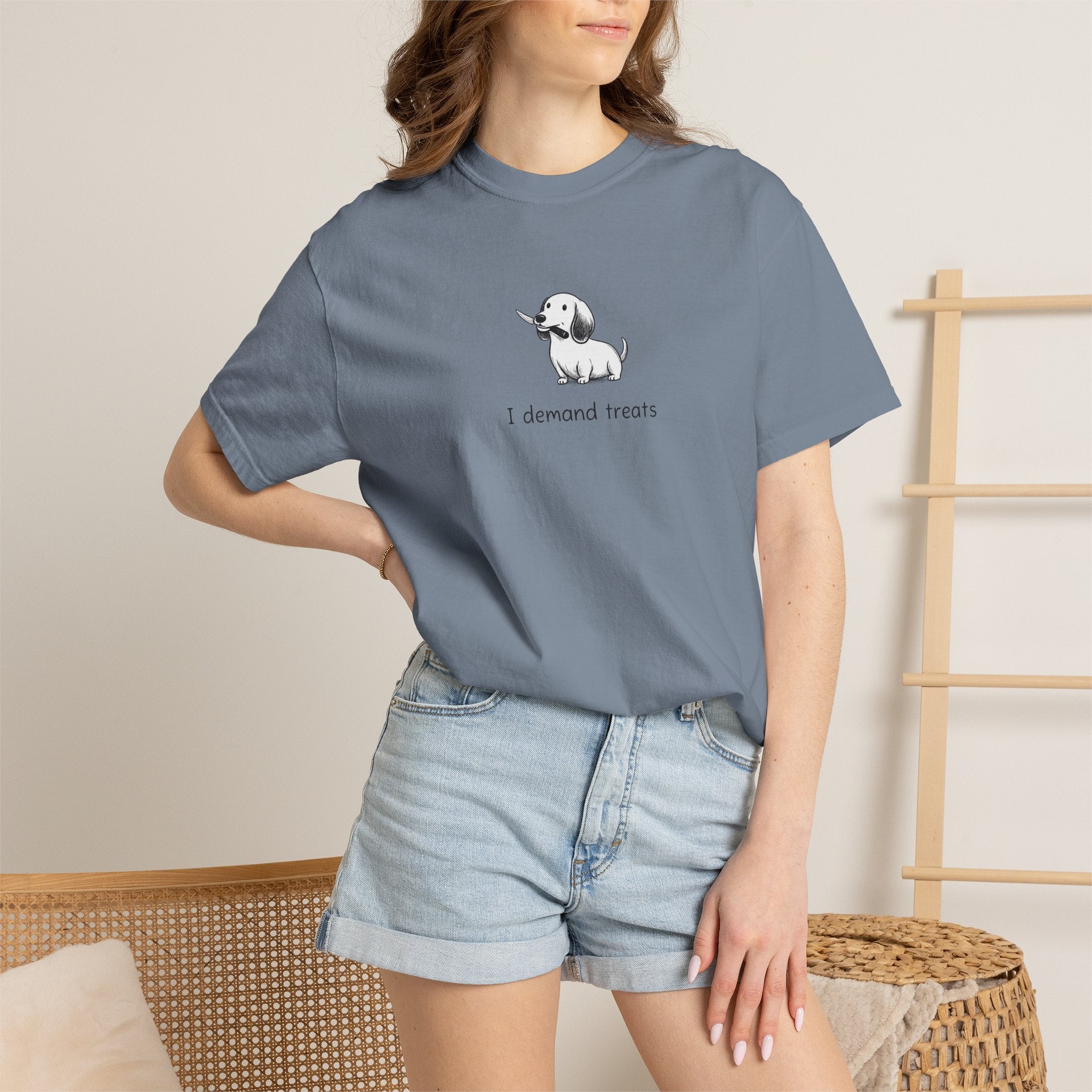 I Demand Treats Unisex T-Shirt - Playful Dog Graphic Tee for Pet Lovers