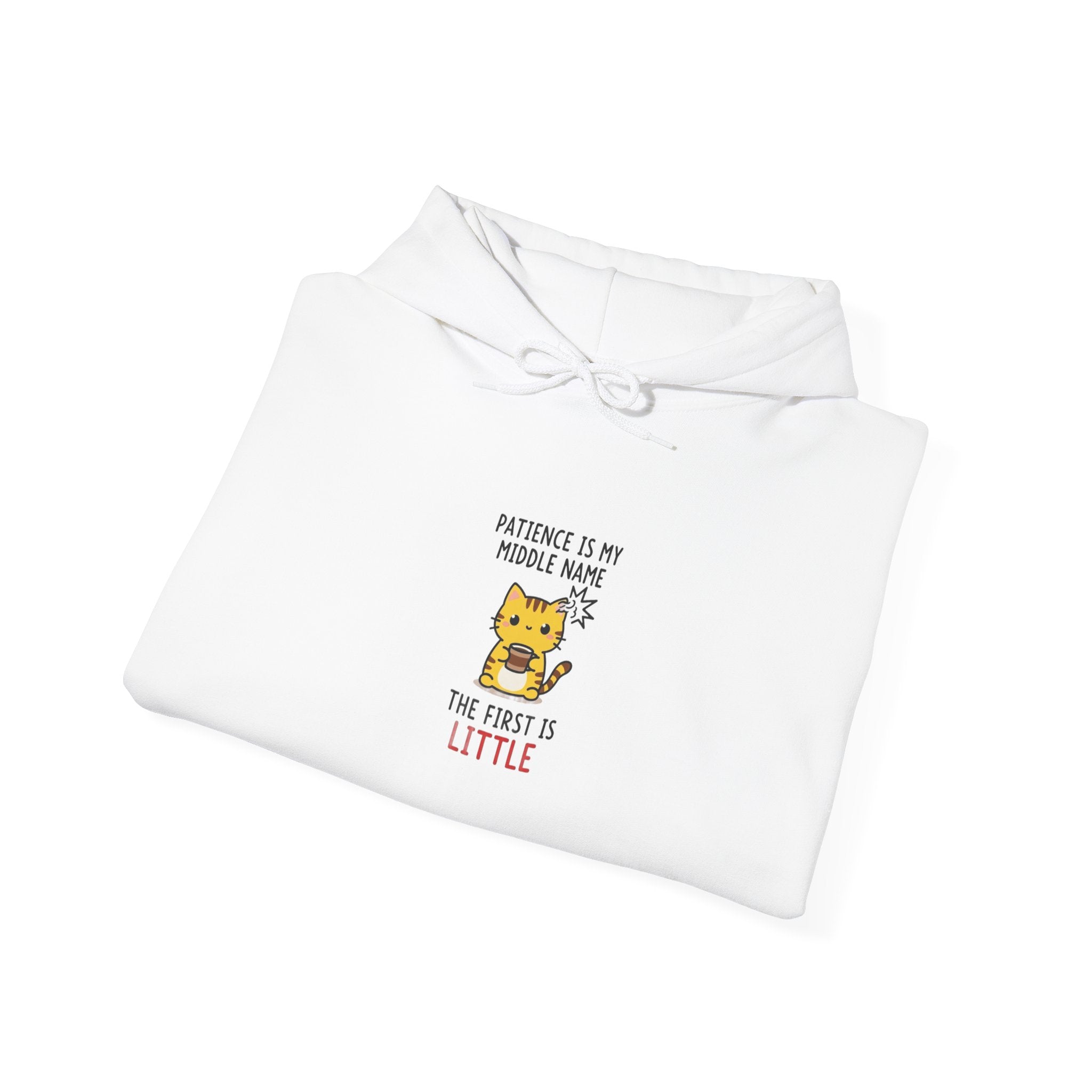 Hoodie - "Patience Is My Middle Name, The First Is Little" Cute Tiger Graphic