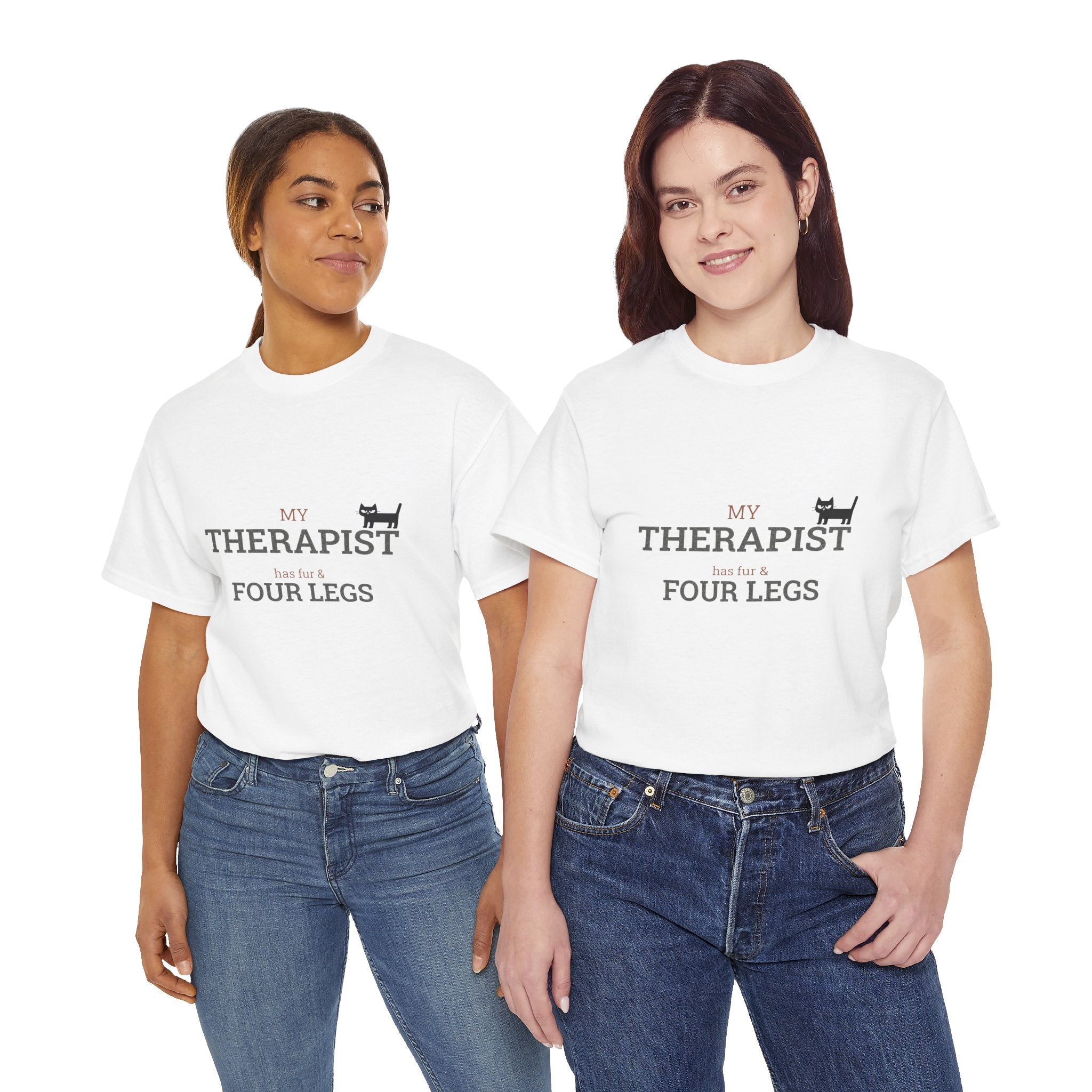 "My Therapist Has Four Legs" T-Shirt — Funny Dog Lover Tee