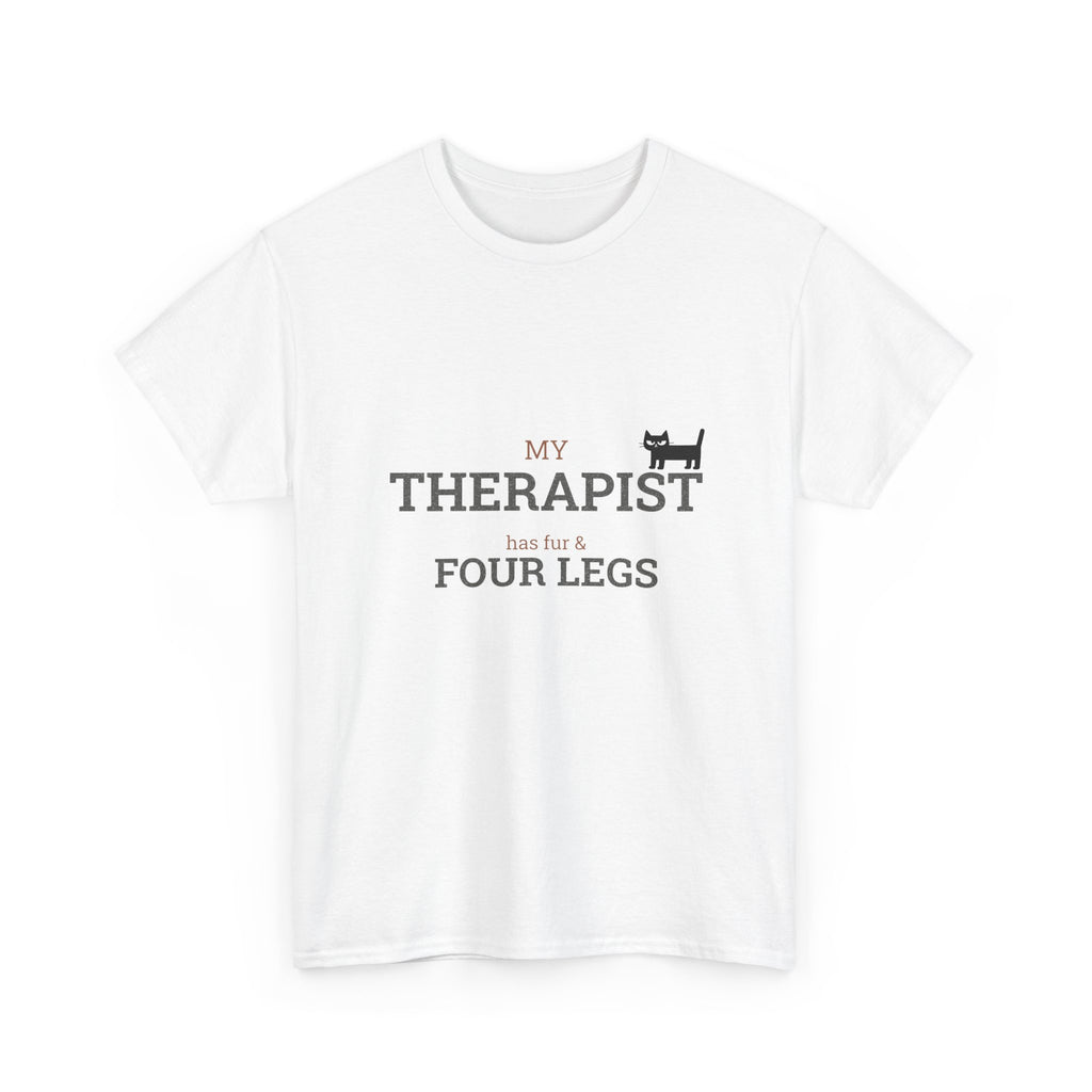 My Therapist Has Four Legs T-Shirt | Cat Pet Lover Tee