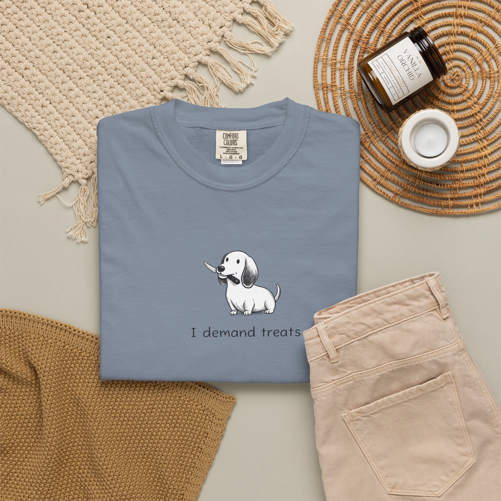 I Demand Treats Unisex T-Shirt - Playful Dog Graphic Tee for Pet Lovers