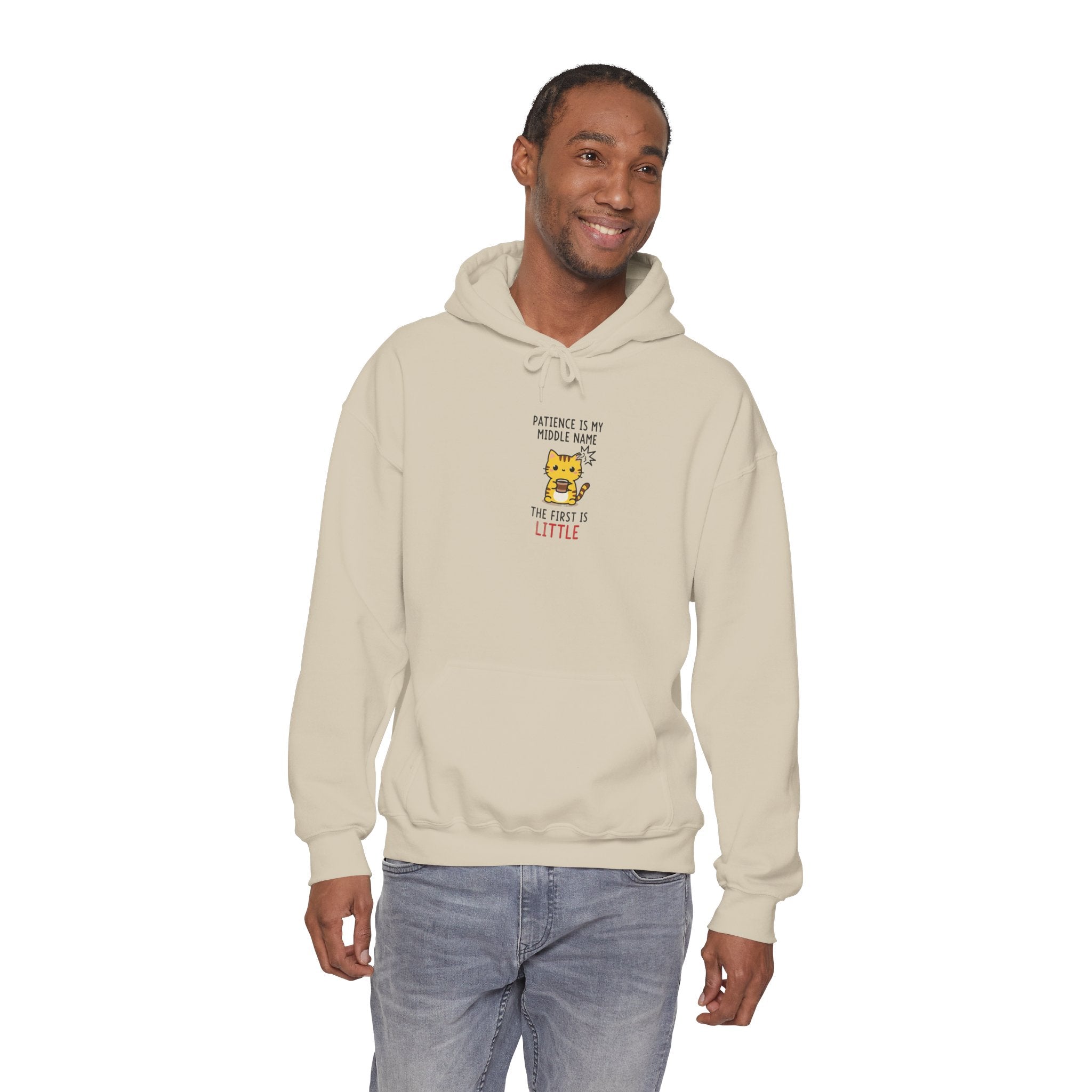 Hoodie - "Patience Is My Middle Name, The First Is Little" Cute Tiger Graphic