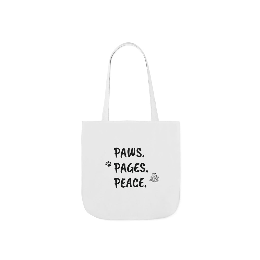 Cute Orange Cat with Glasses Tote Bag — Book-Lover Canvas Tote