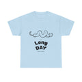 Long Day Cat T-Shirt — Cute Minimalist 'Long Day' Graphic Tee