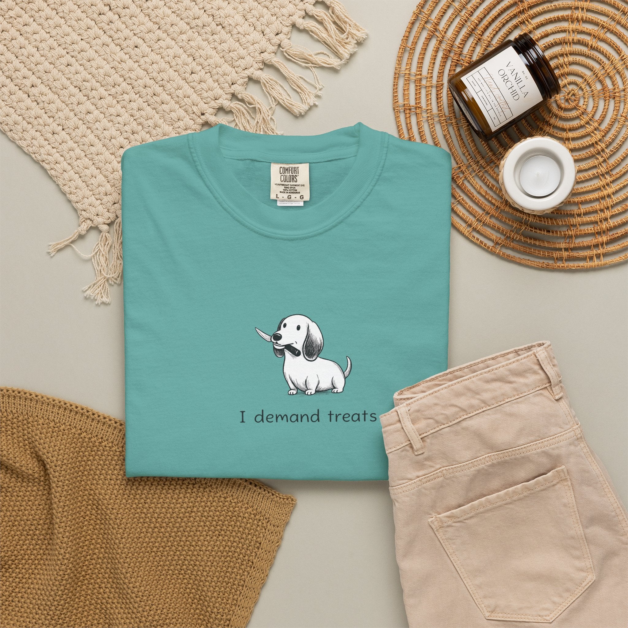 I Demand Treats Unisex T-Shirt - Playful Dog Graphic Tee for Pet Lovers