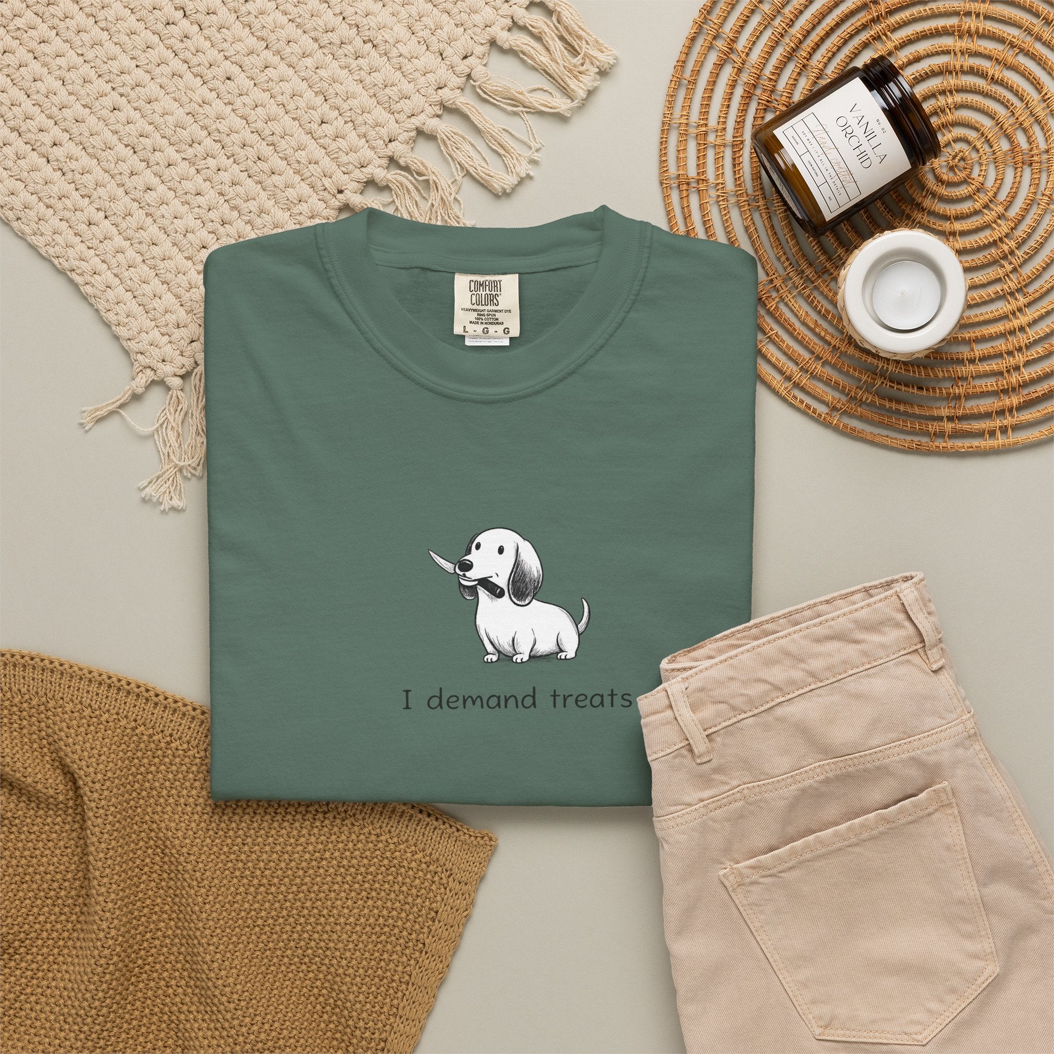 I Demand Treats Unisex T-Shirt - Playful Dog Graphic Tee for Pet Lovers