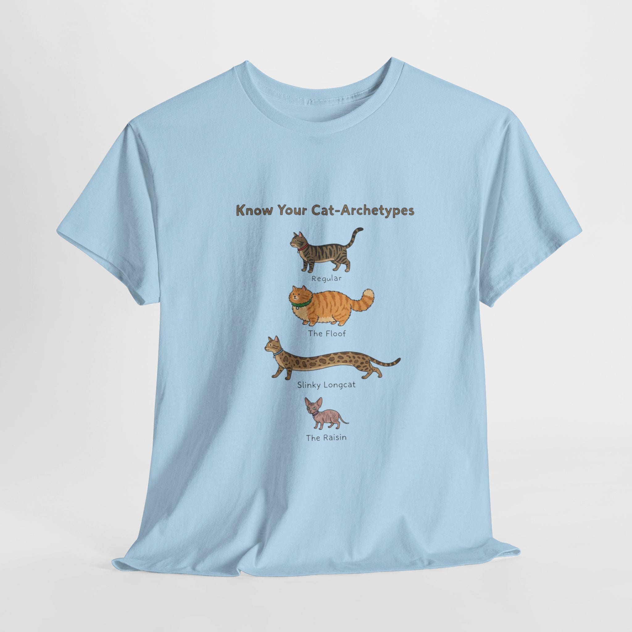 T-Shirt — "Know Your Cat" Chart Tee