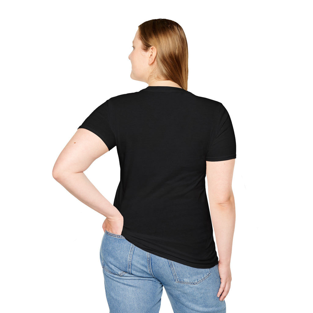 CAT graphic T-Shirt | yellow cat text with hidden eyes design