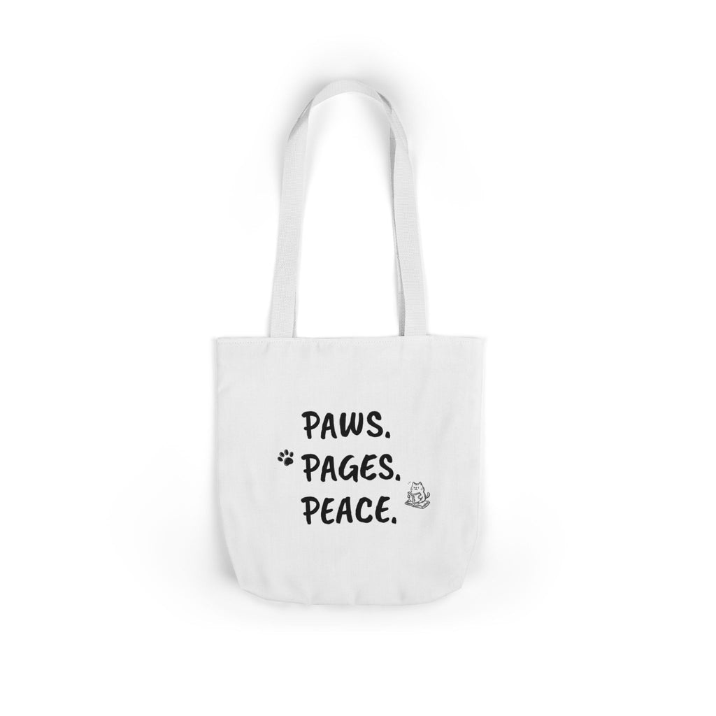 Cute Orange Cat with Glasses Tote Bag — Book-Lover Canvas Tote