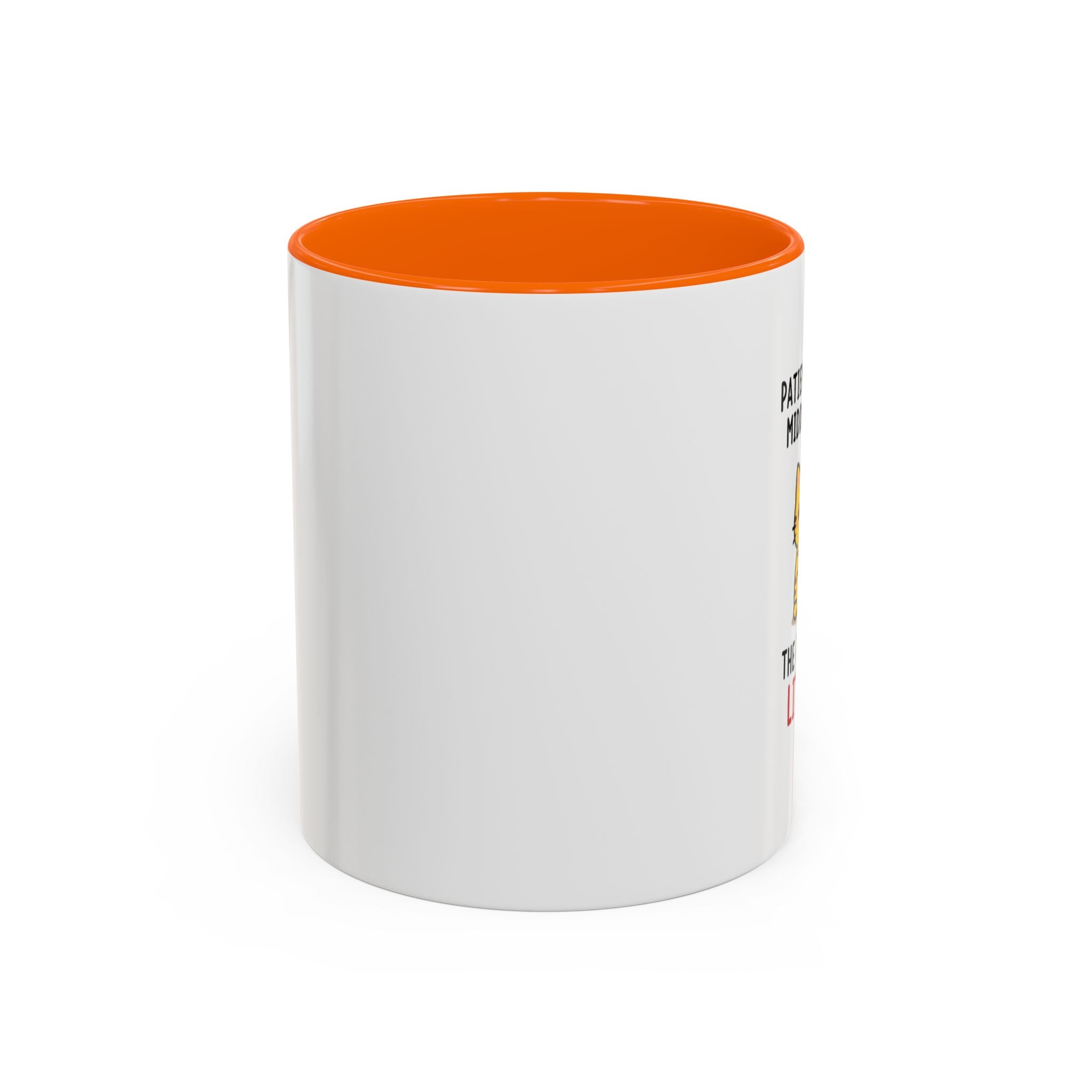Coffee Mug — "Patience Is My Middle Name, The First Is Little" Cute Cat Coffee Cup
