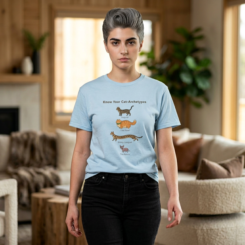 T-Shirt — "Know Your Cat" Chart Tee