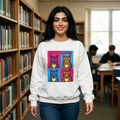 Cat Coffee Pop Art Sweatshirt