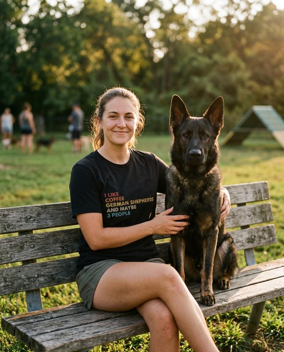 The T-shirt for people who'd cancel plans to stay home with their GSD