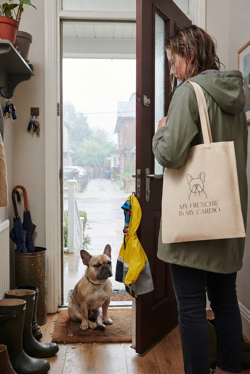 French Bulldog Tote Bag, My Frenchie Is My Cardio, Funny Dog Mom Gift