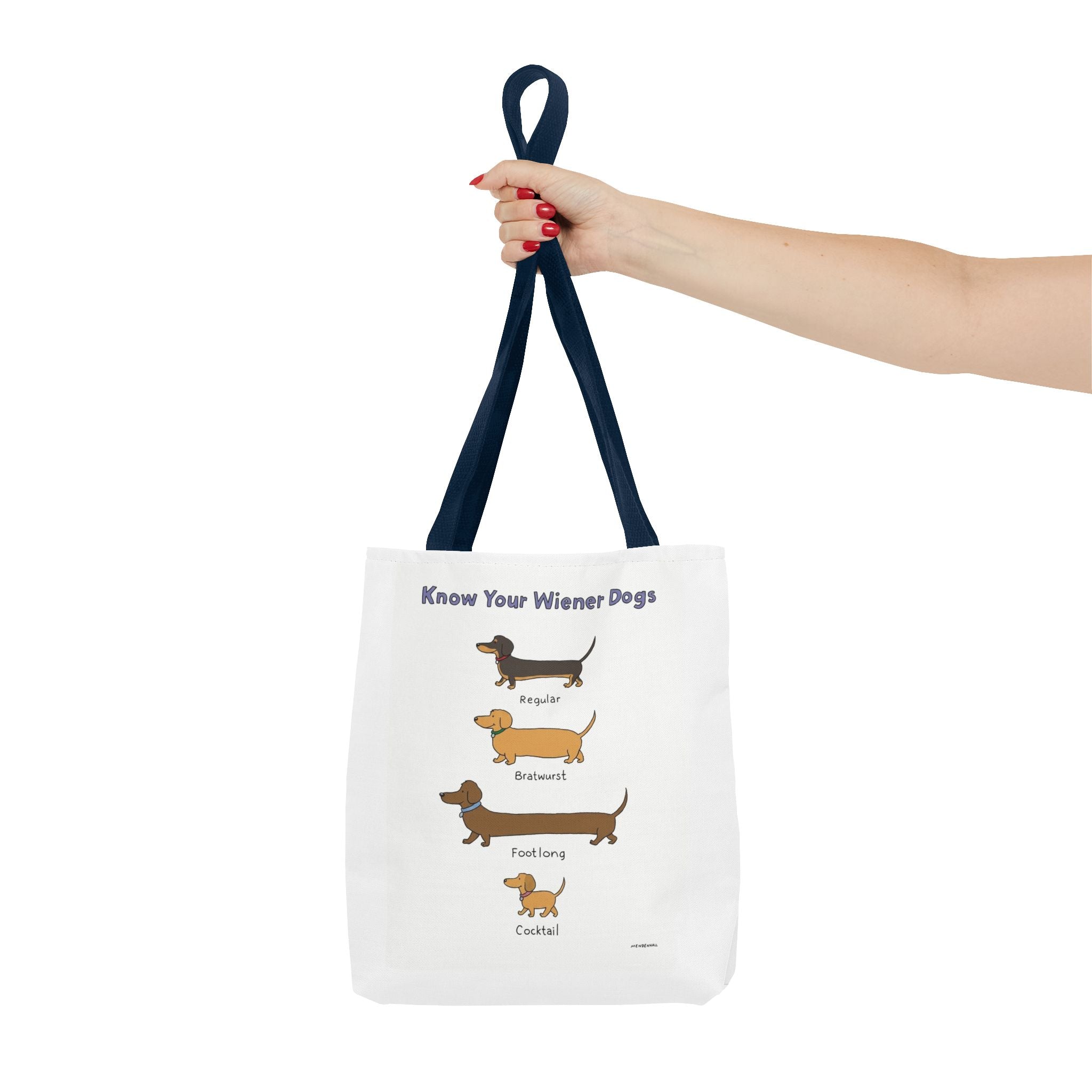 Know Your Wiener Dogs Tote Bag | Dachshund Illustration, Dog & Cat Breed Chart