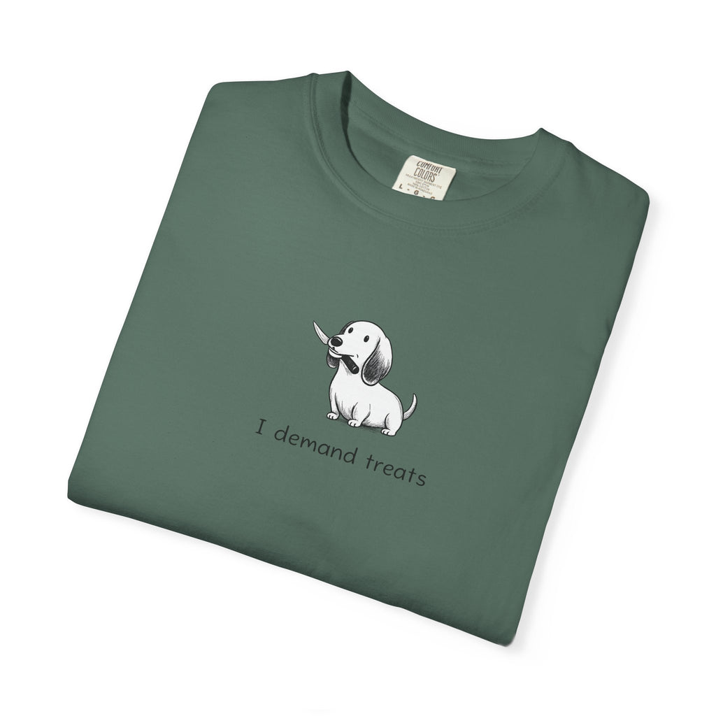 I Demand Treats Unisex T-Shirt - Playful Dog Graphic Tee for Pet Lovers