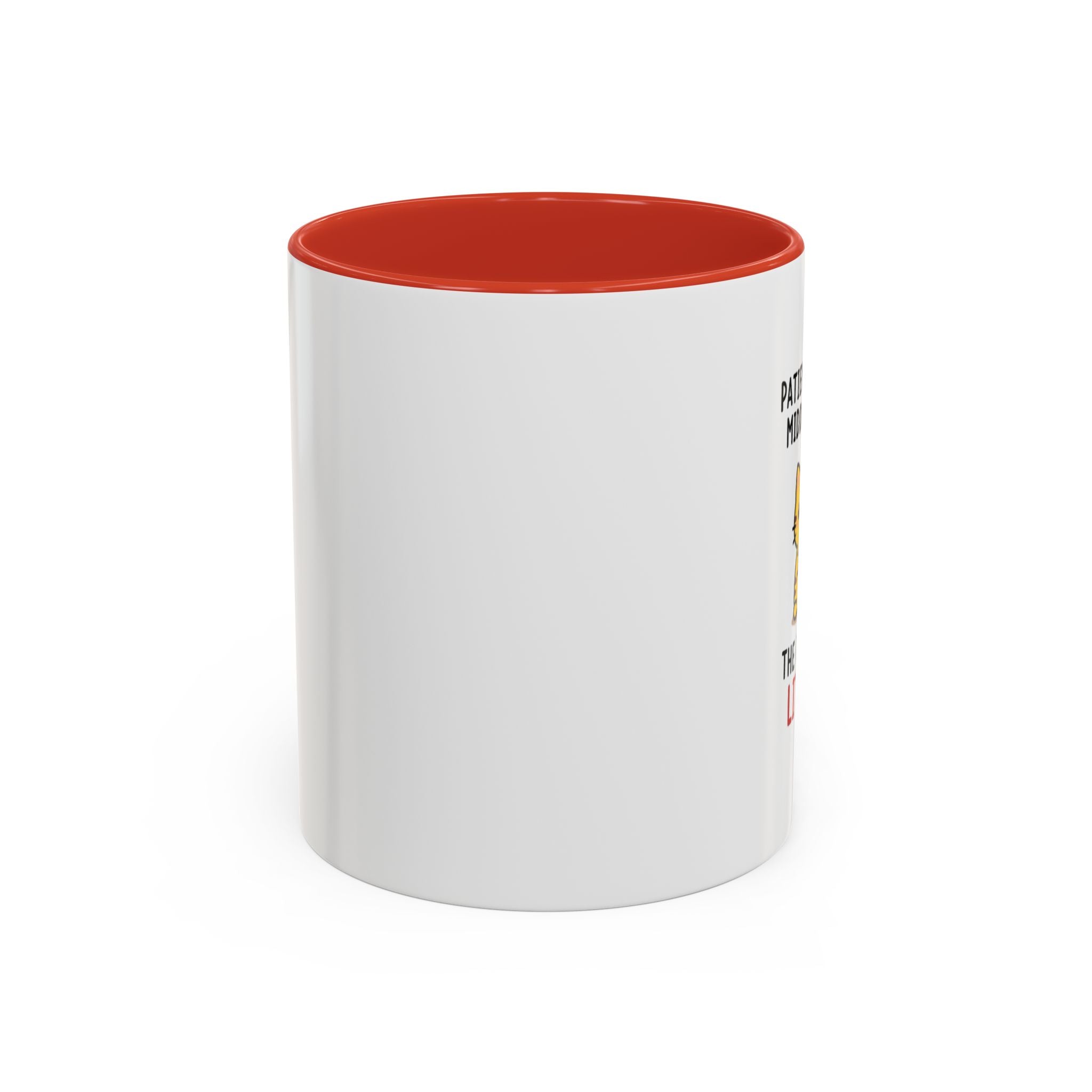 Coffee Mug — "Patience Is My Middle Name, The First Is Little" Cute Cat Coffee Cup