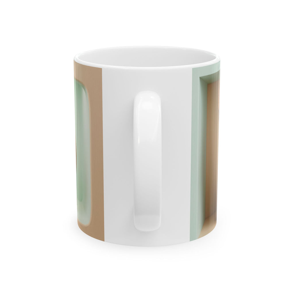 Cute Puppy Ceramic Mug — Retro Pastel Dog Coffee Cup (11oz, 15oz)