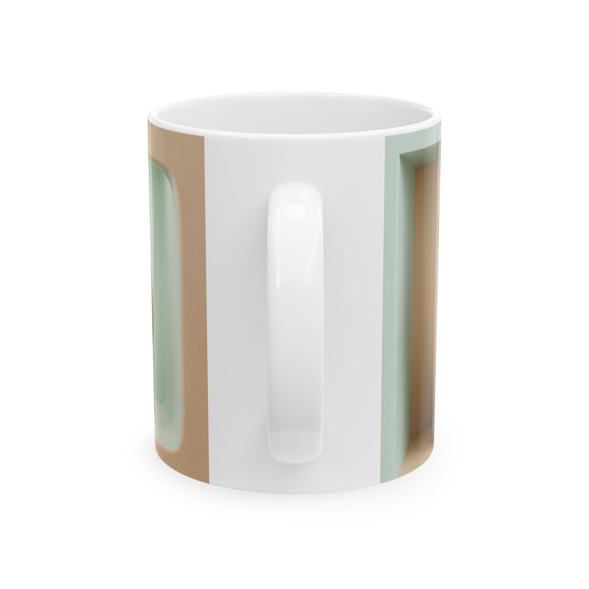 Cute Puppy Ceramic Mug — Retro Pastel Dog Coffee Cup (11oz, 15oz)