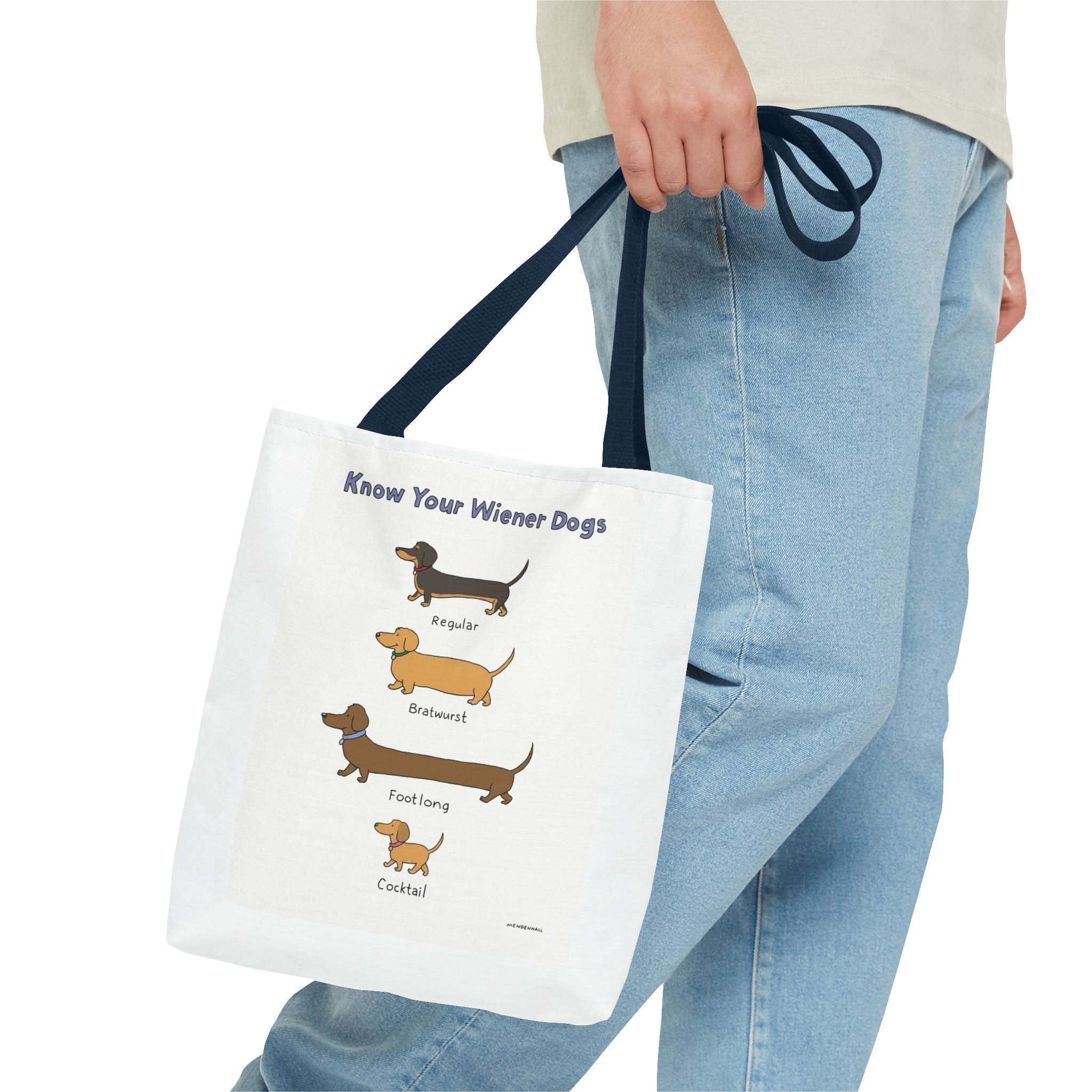 Know Your Wiener Dogs Tote Bag | Dachshund Illustration, Dog & Cat Breed Chart