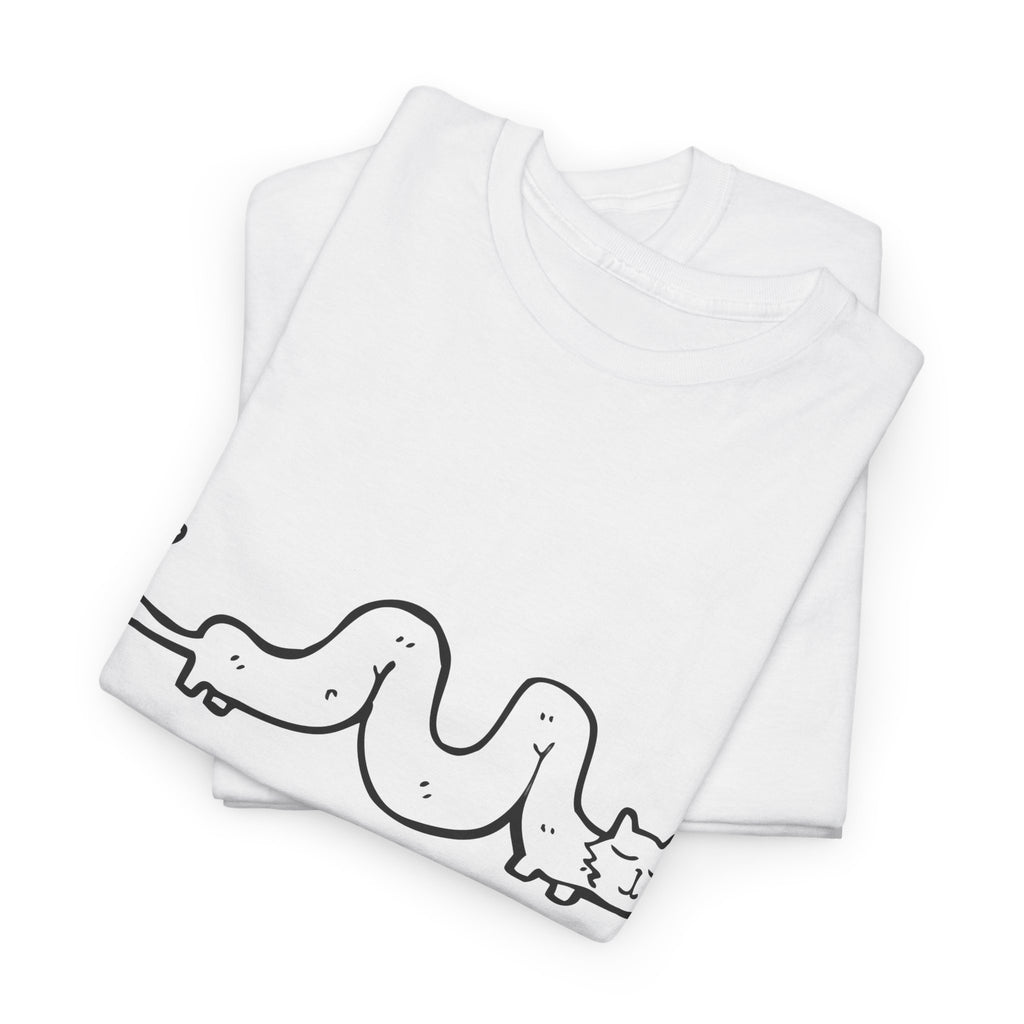Long Day Cat T-Shirt — Cute Minimalist 'Long Day' Graphic Tee