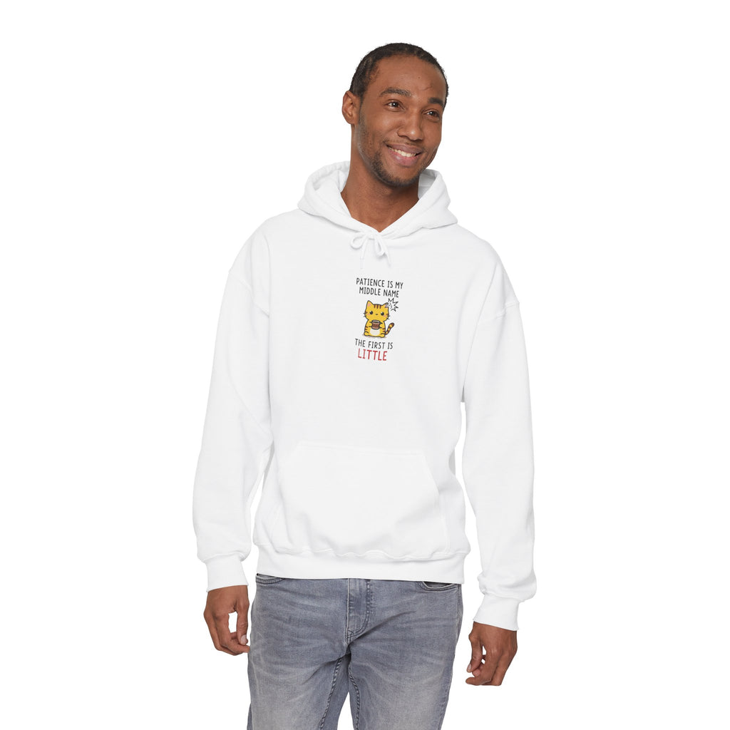 Hoodie - "Patience Is My Middle Name, The First Is Little" Cute Tiger Graphic