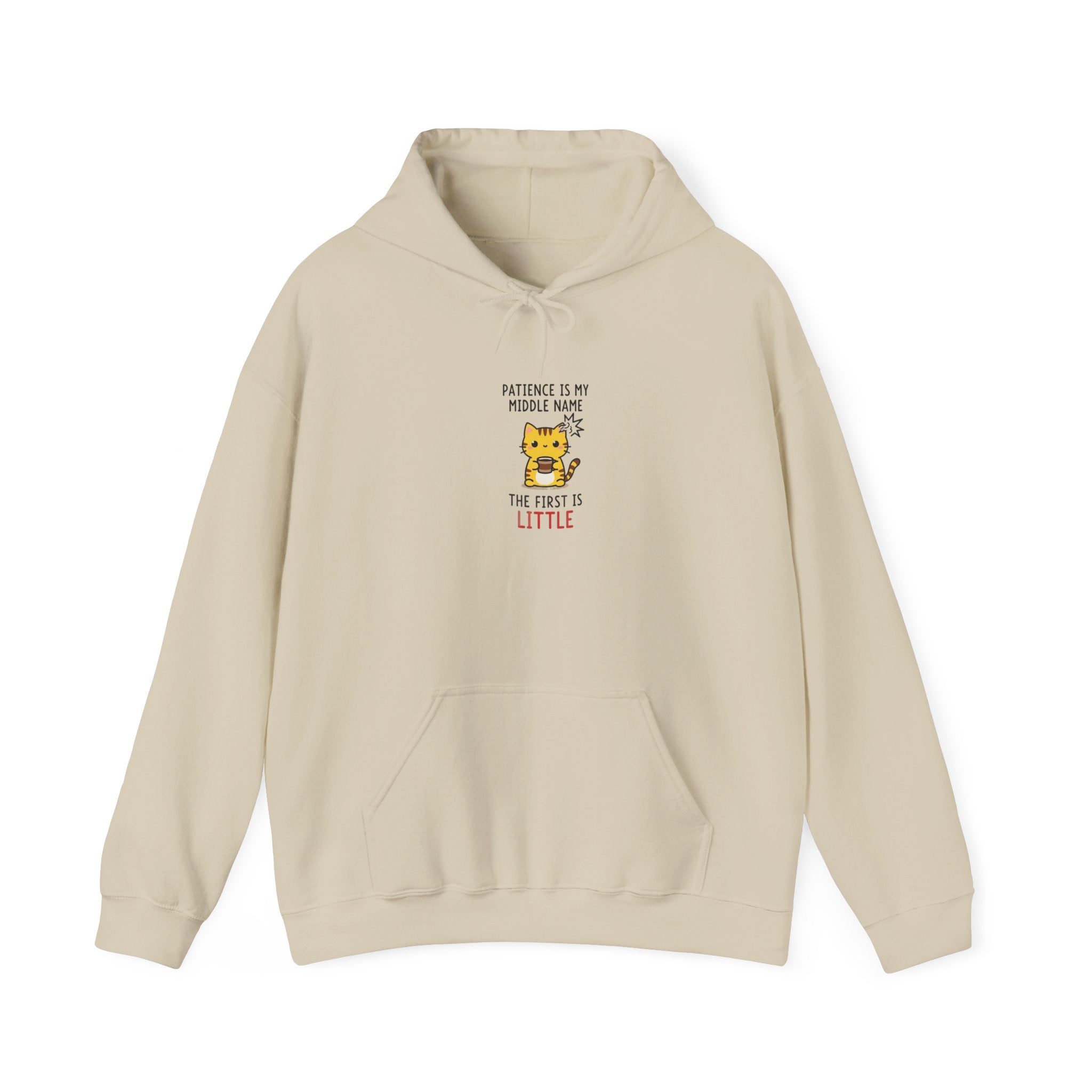 Hoodie - "Patience Is My Middle Name, The First Is Little" Cute Tiger Graphic