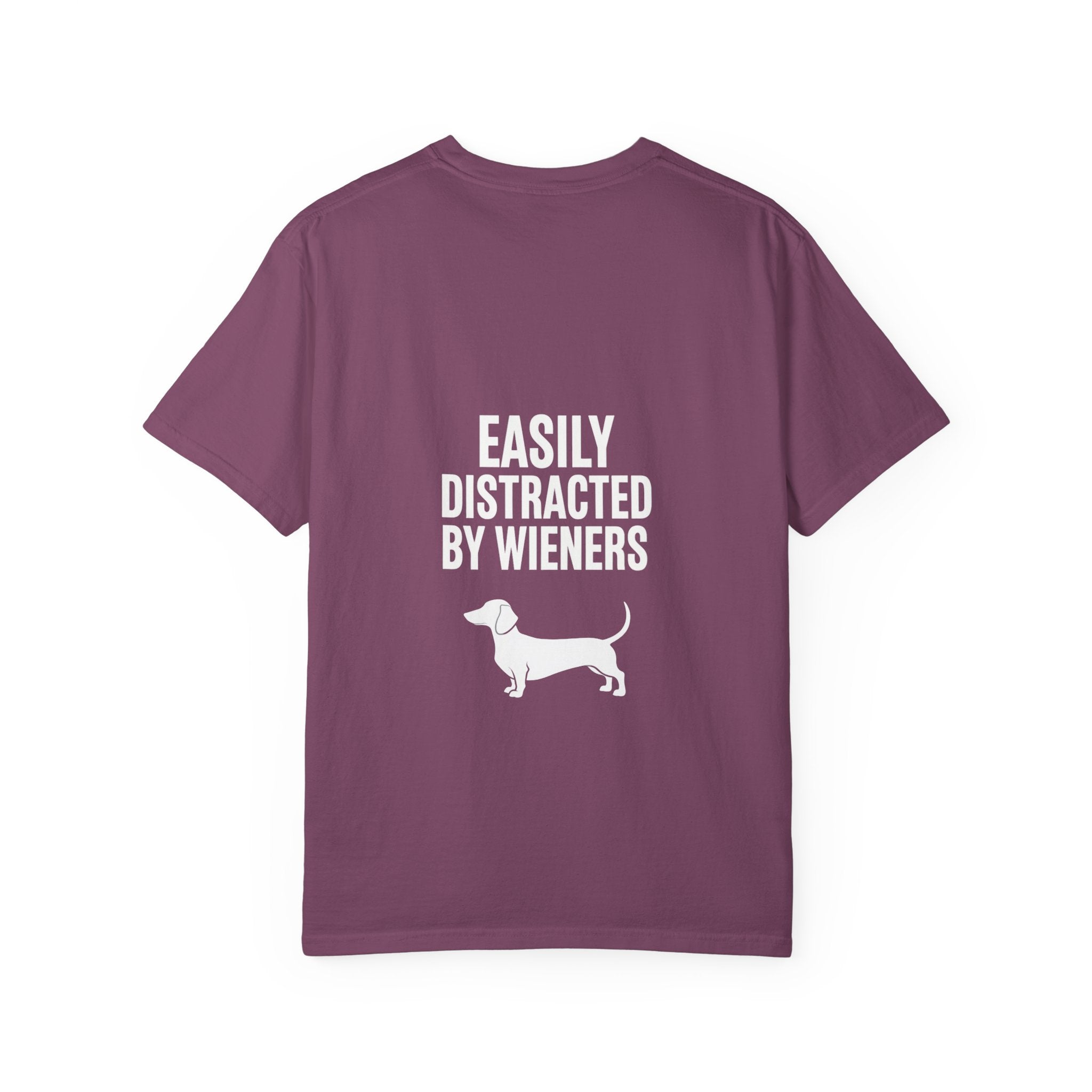 Dachshund T‑Shirt — "Easily Distracted by Wieners" Graphic Tee