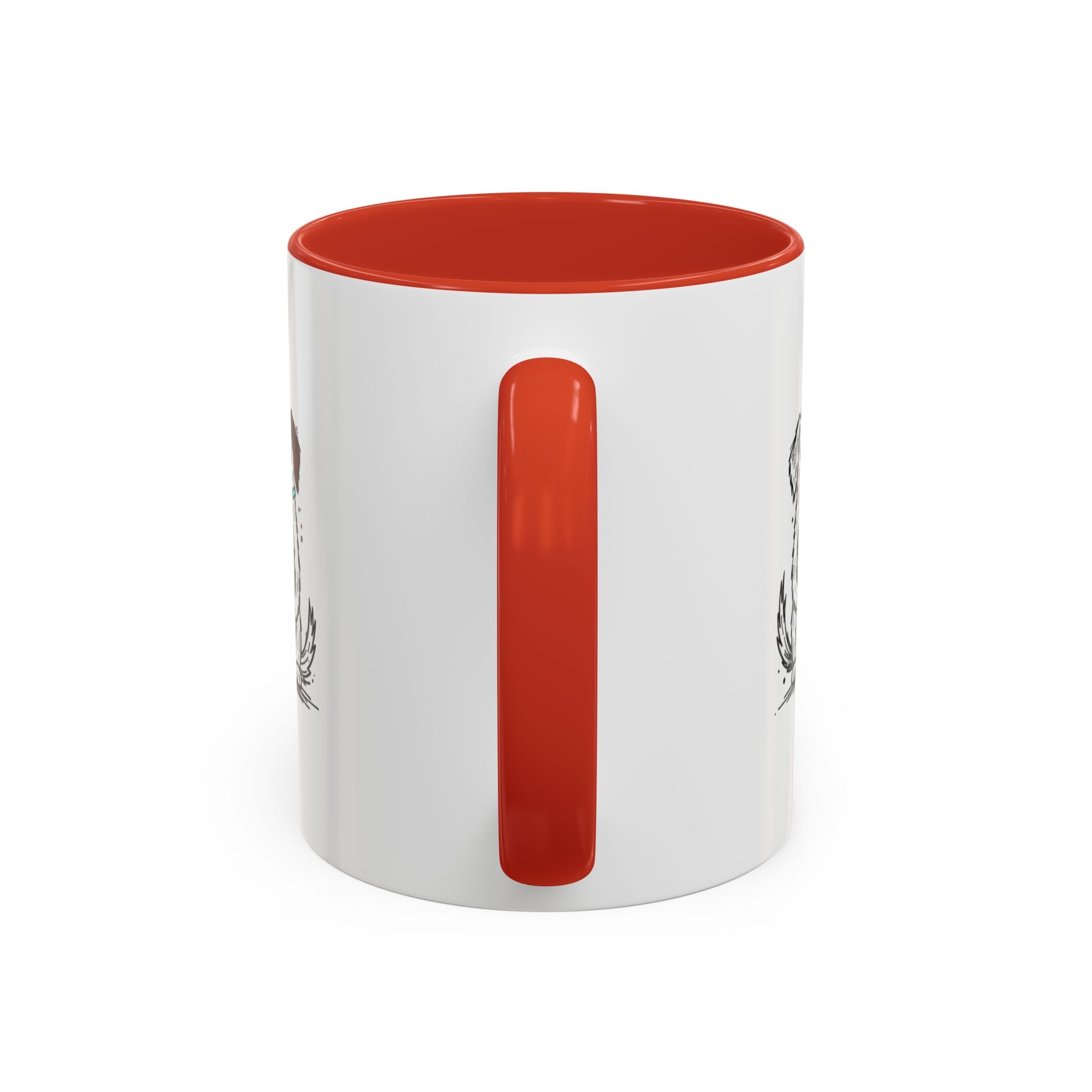 Cute Dogs Coffee Mug — Cartoon Puppies Holding Lattes (11/15oz Accent Mug)