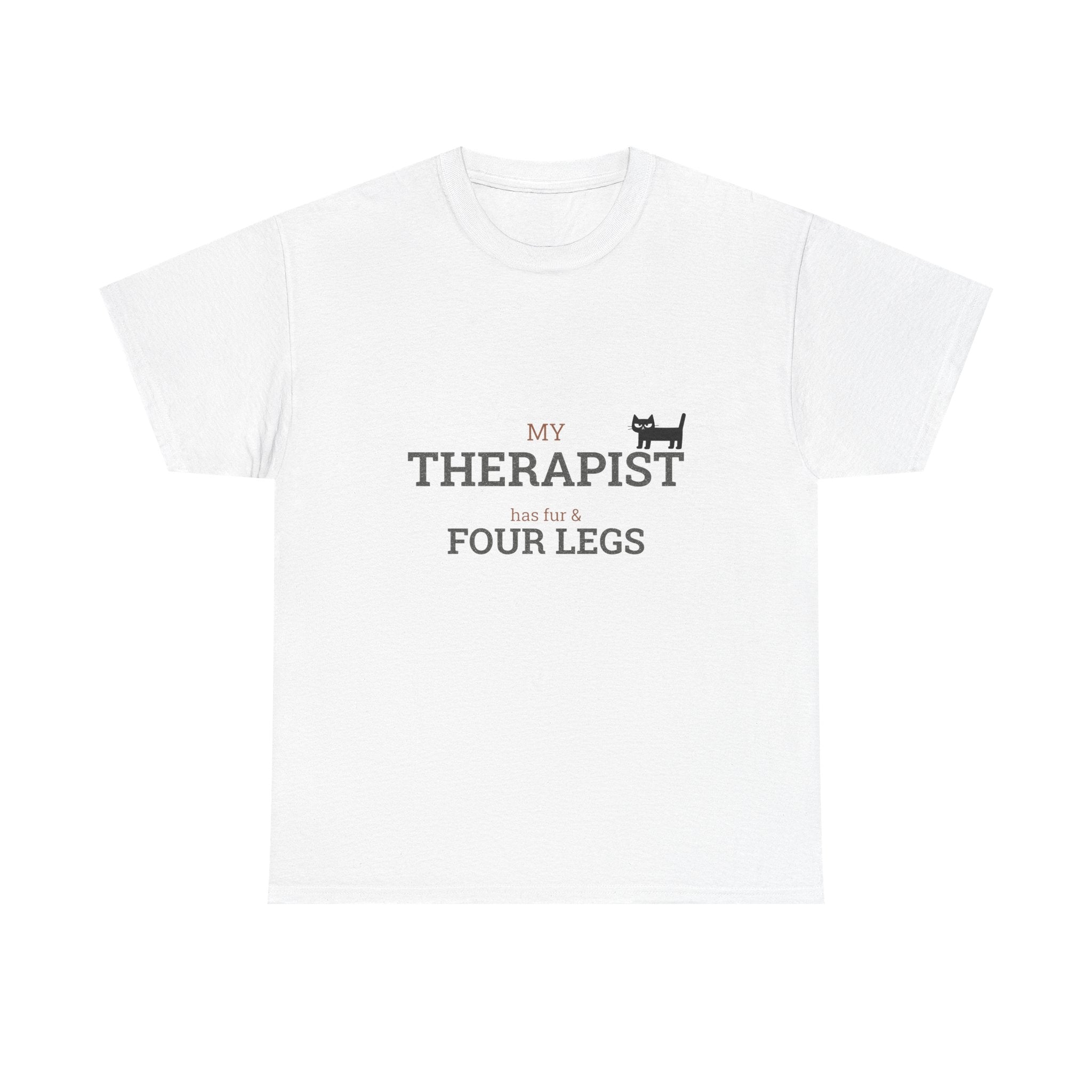 "My Therapist Has Four Legs" T-Shirt — Funny Dog Lover Tee