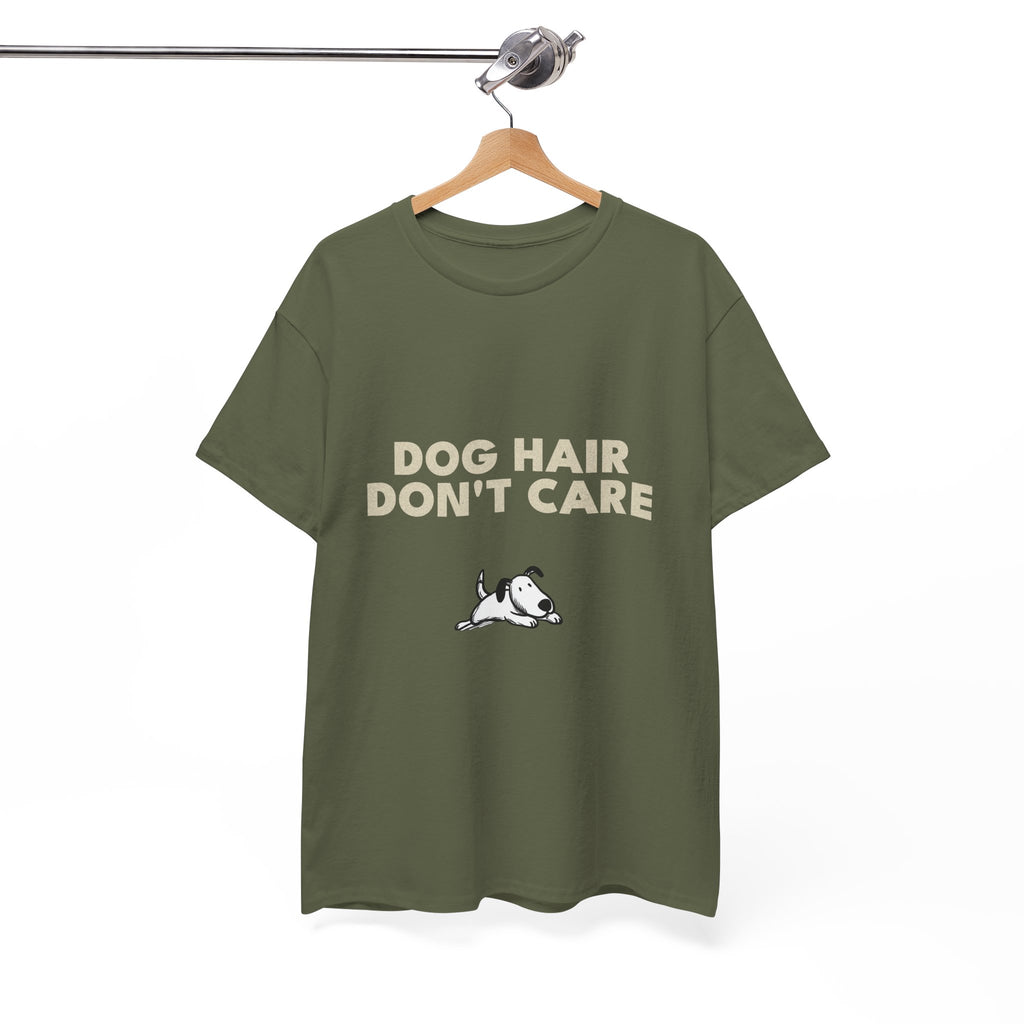 Dog Hair Don't Care T-Shirt | Funny Dog Lover Tee, Pet Mom Dad Shirt