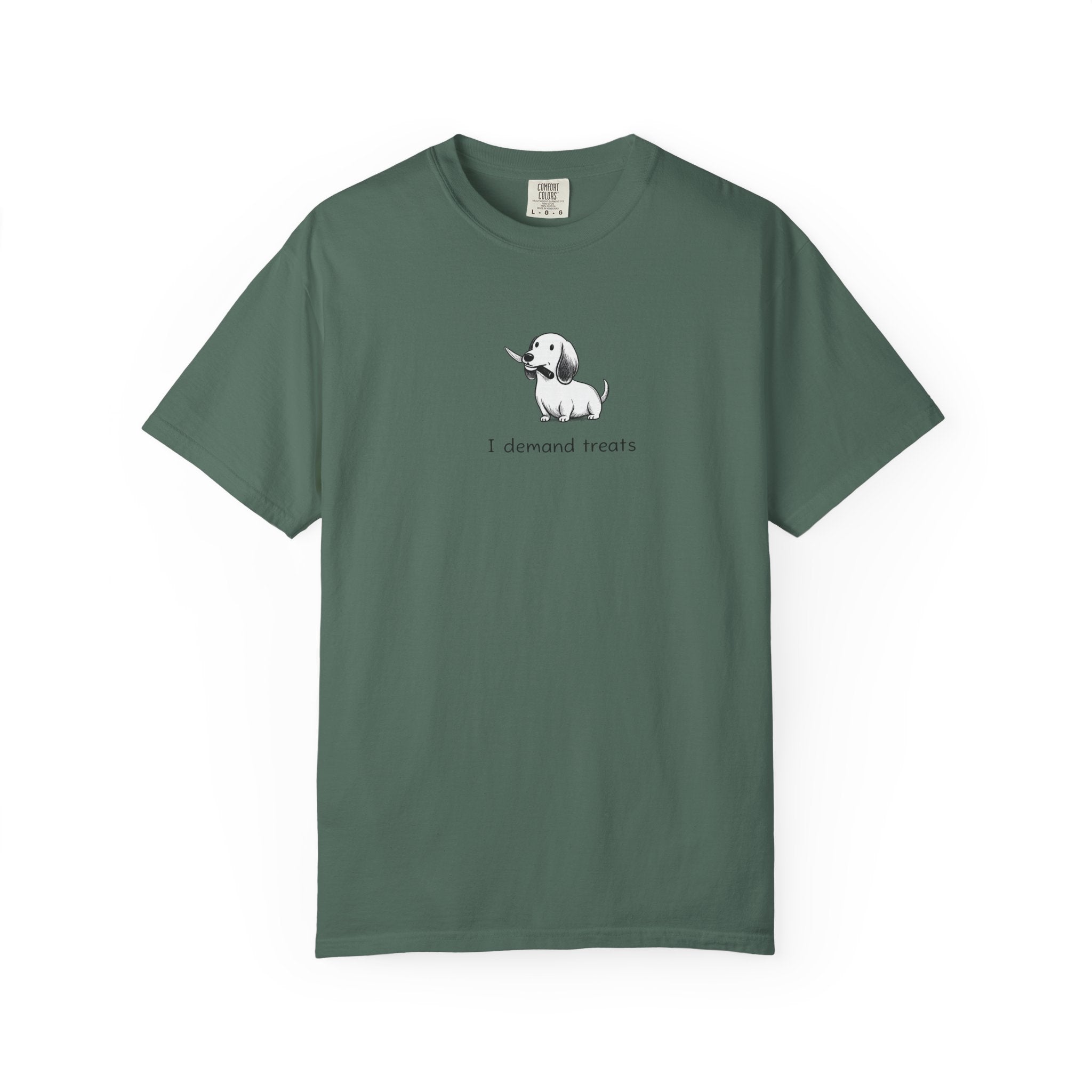 I Demand Treats Unisex T-Shirt - Playful Dog Graphic Tee for Pet Lovers