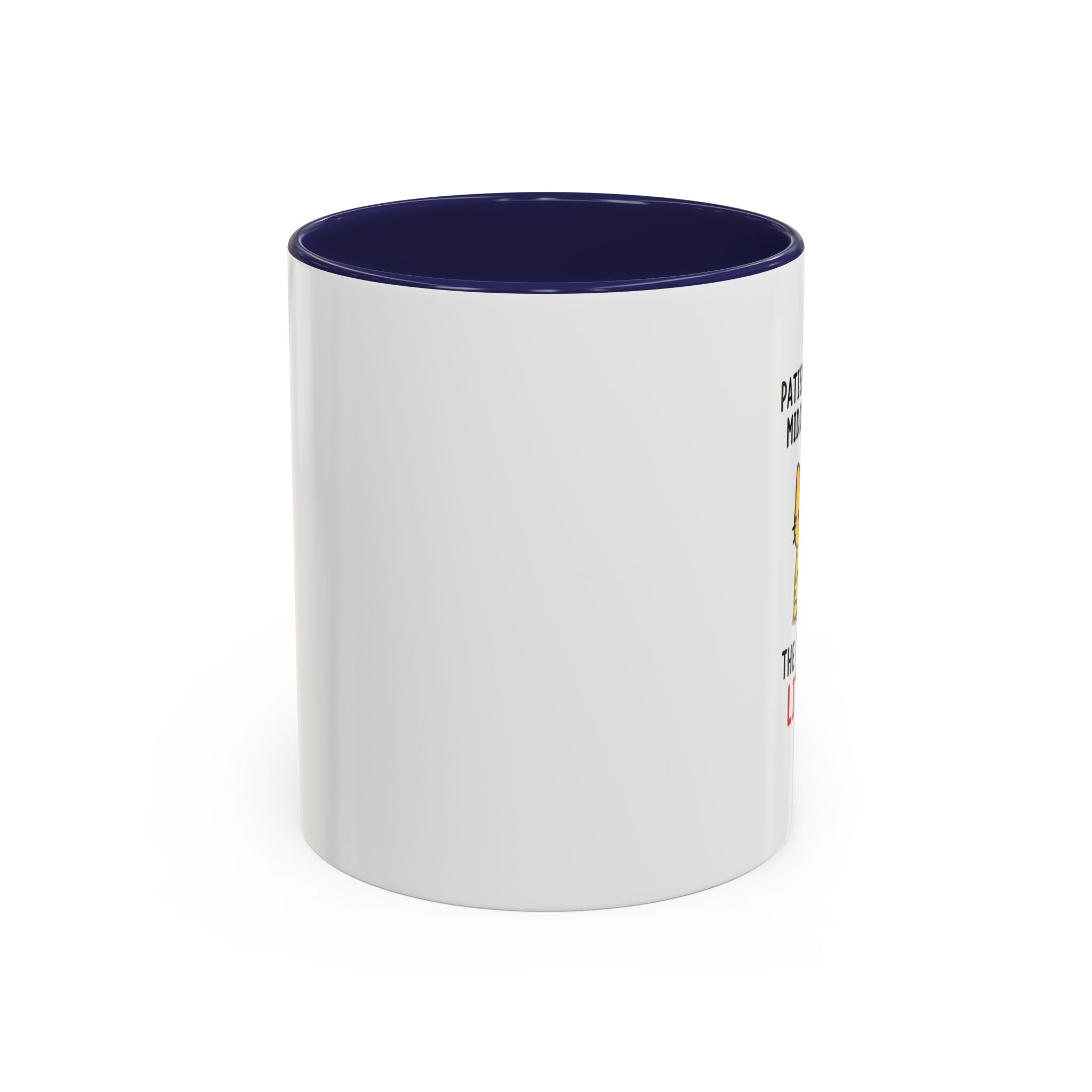 Coffee Mug — "Patience Is My Middle Name, The First Is Little" Cute Cat Coffee Cup