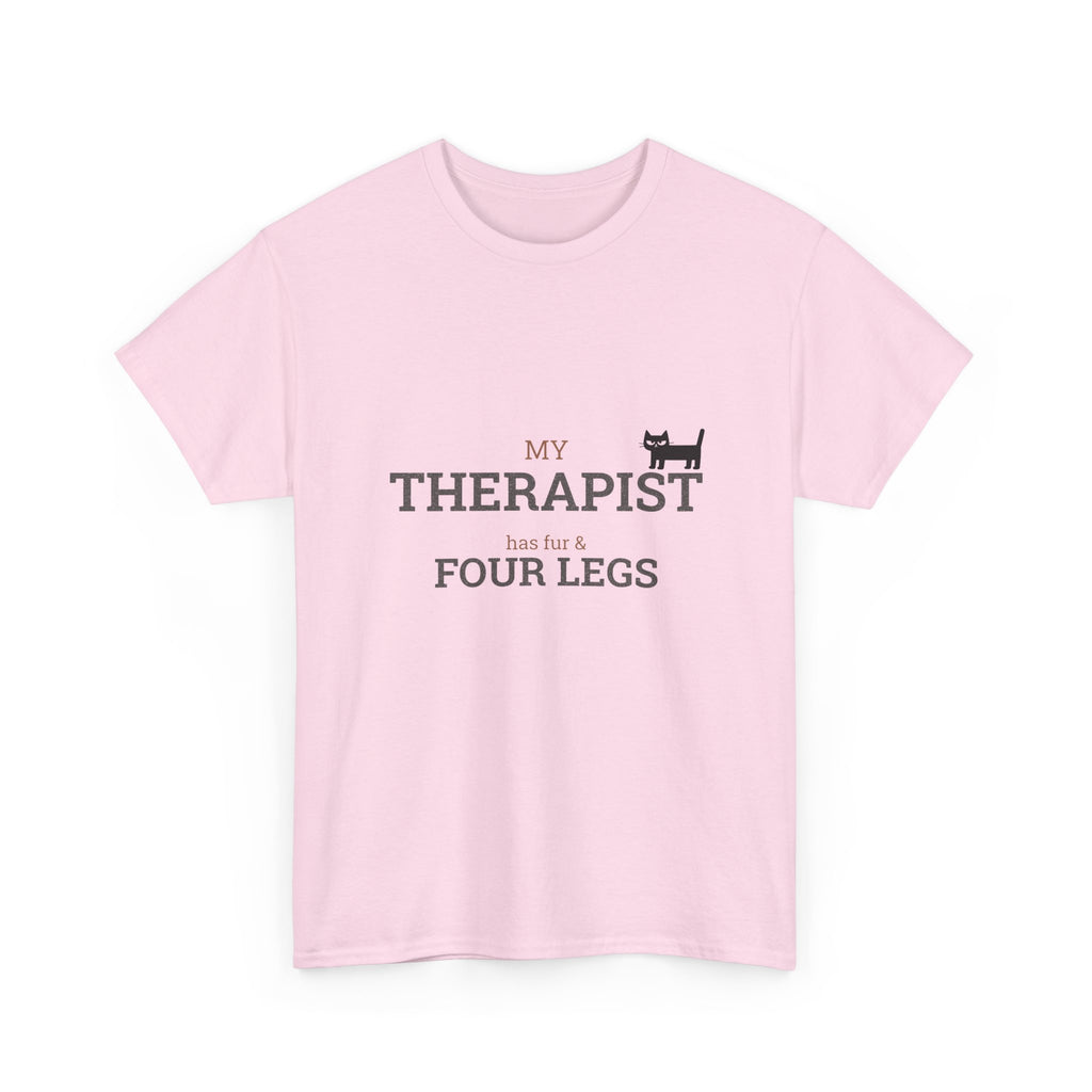 My Therapist Has Four Legs T-Shirt | Cat Pet Lover Tee