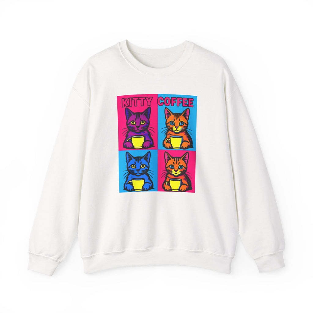 Cat Coffee Pop Art Sweatshirt