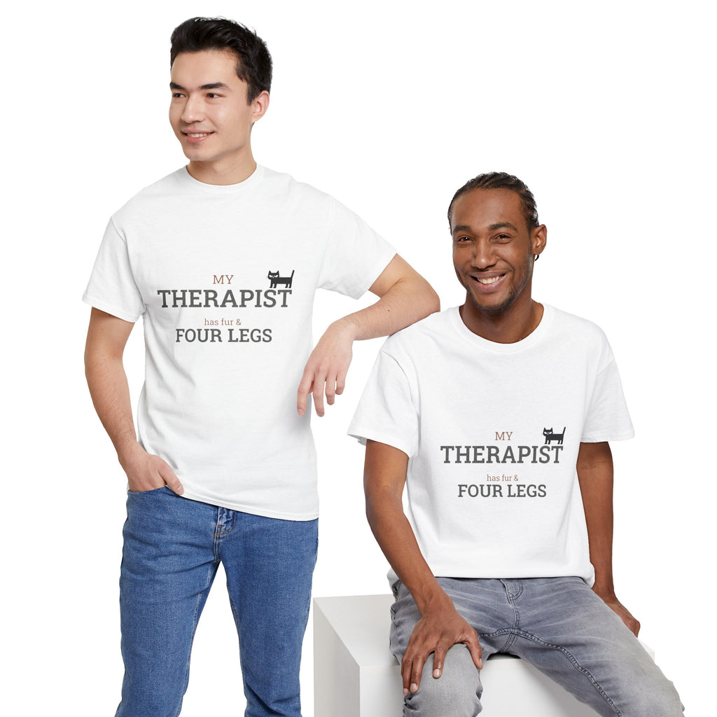 "My Therapist Has Four Legs" T-Shirt — Funny Dog Lover Tee