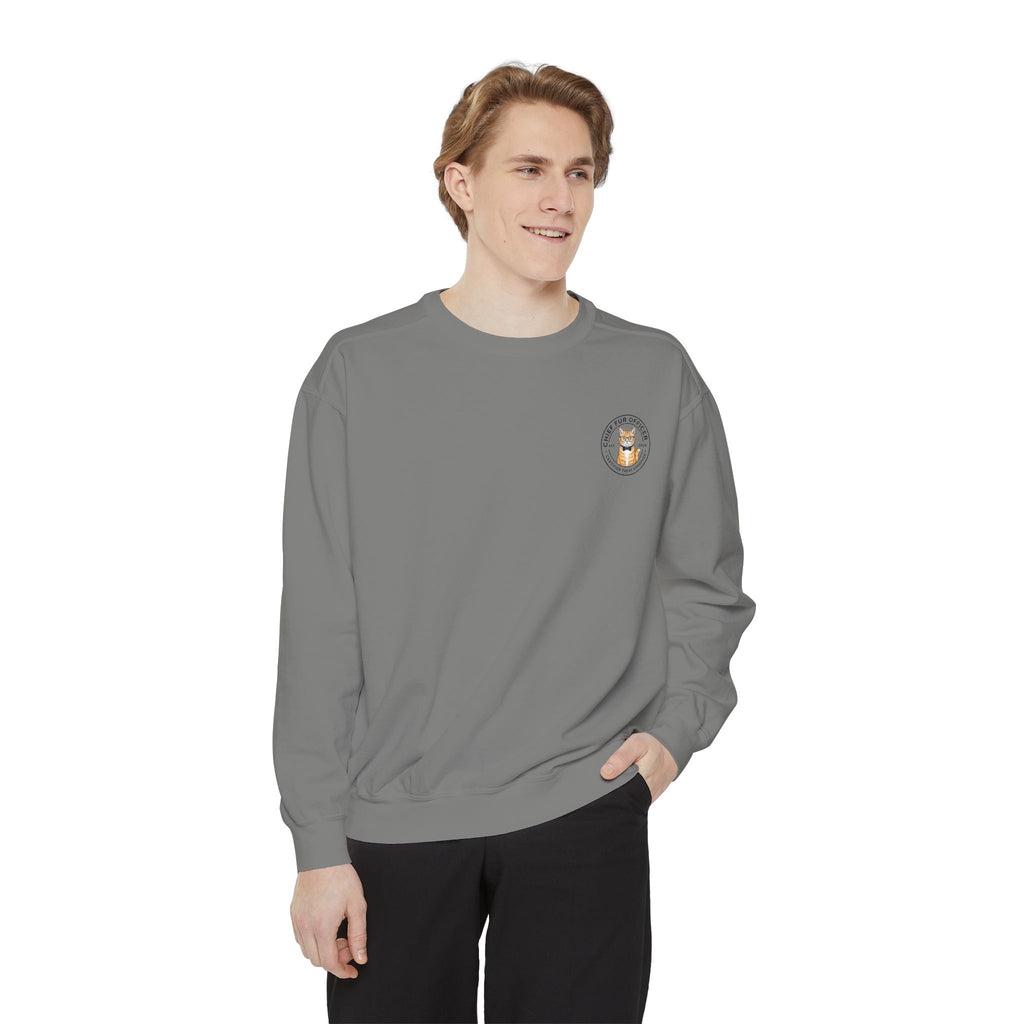 Stay Pawsitive Cat Crewneck Sweatshirt — Cute Cat Graphic ‘Stay Pawsitive’ Pullover